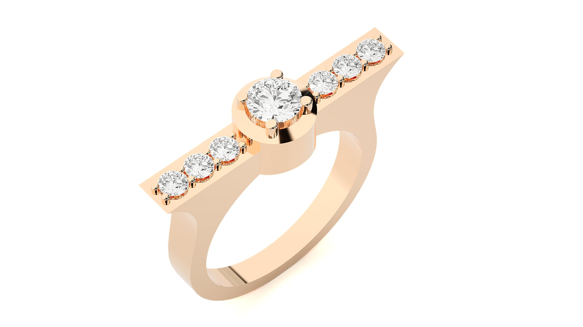 Rose Gold Plated Sterling Silver Ring