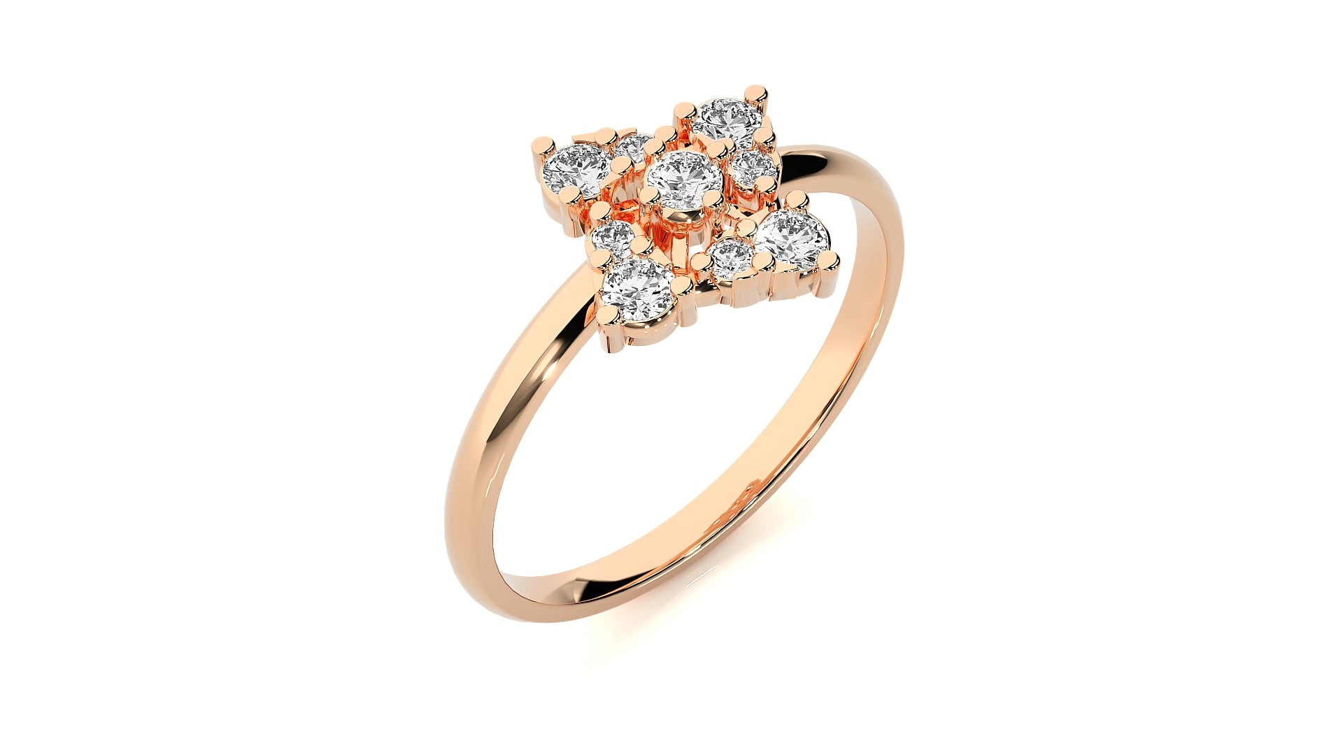 Rose Gold Plated Sterling Silver Ring