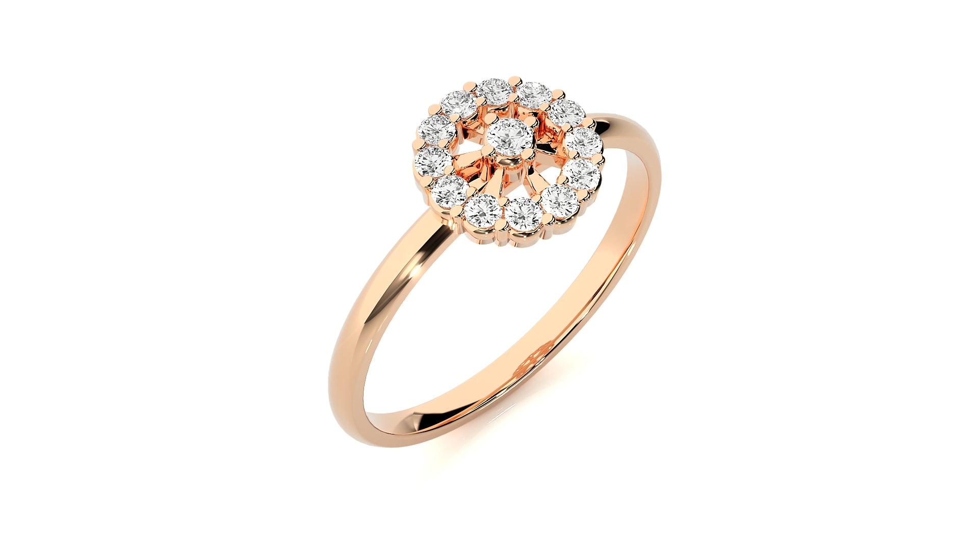 Rose Gold Plated Sterling Silver Ring