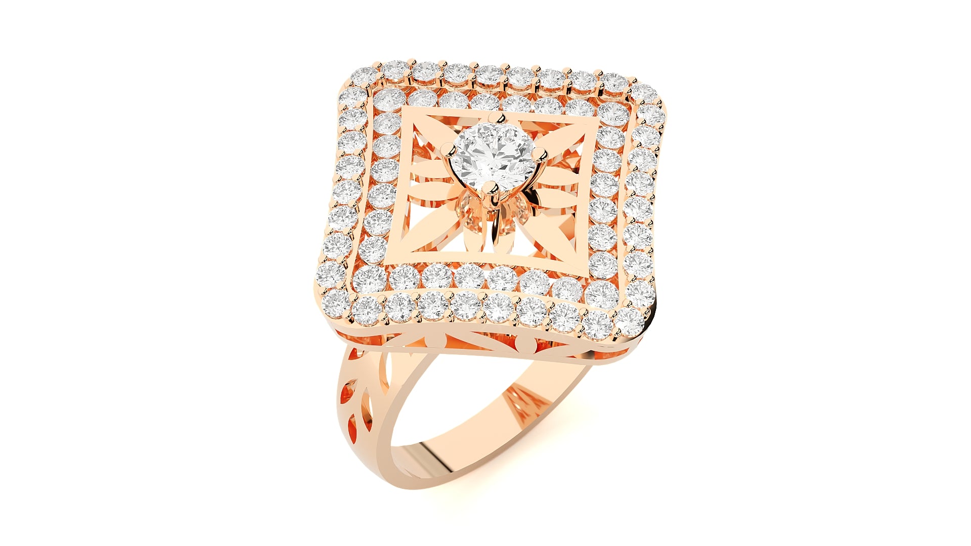 Rose Gold Plated Sterling Silver Ring