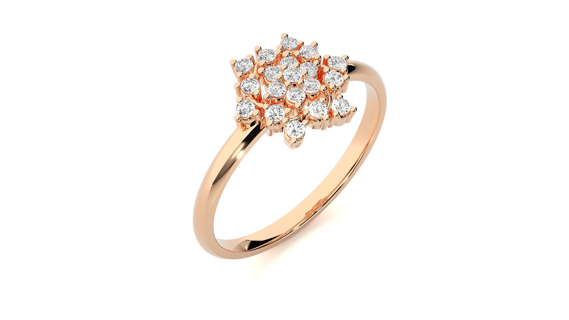 Rose Gold Plated Sterling Silver Ring