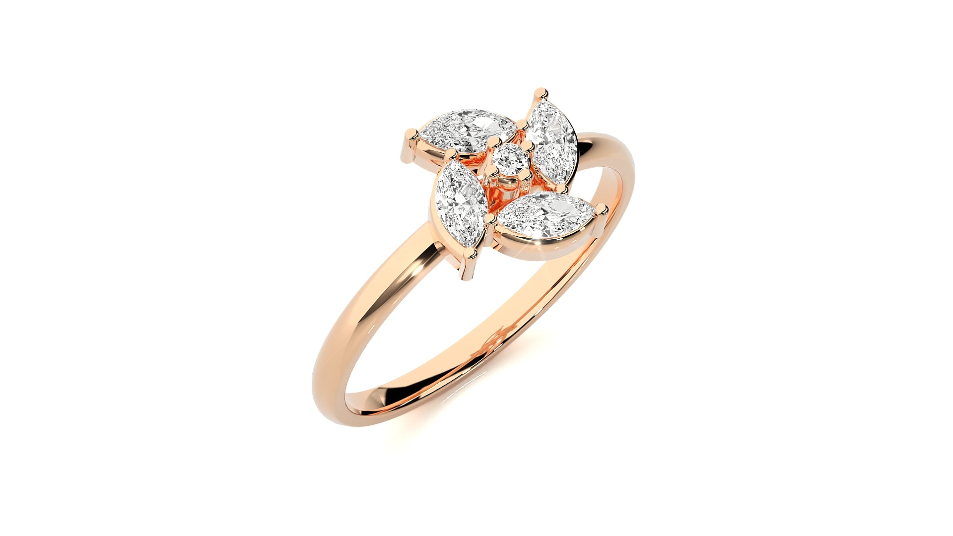 Rose Gold Plated Sterling Silver Ring
