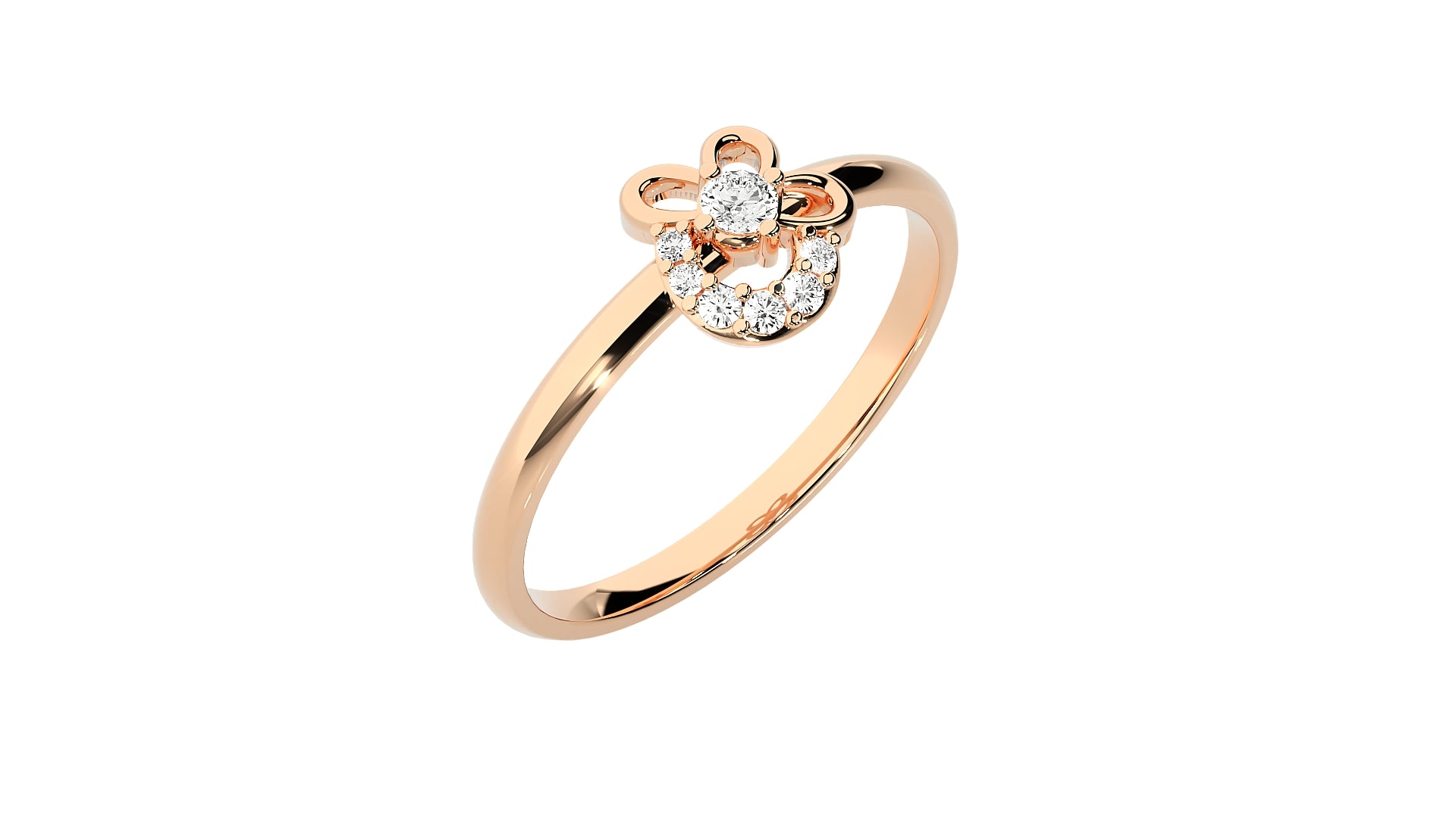 Rose Gold Plated Sterling Silver Ring