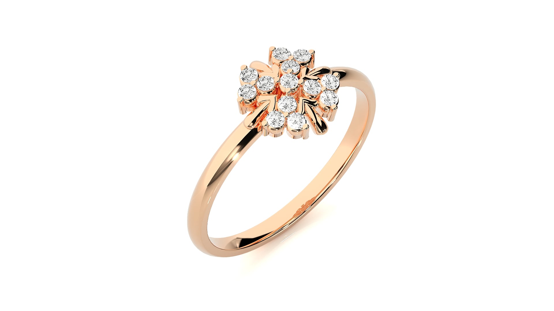 Rose Gold Plated Sterling Silver Ring