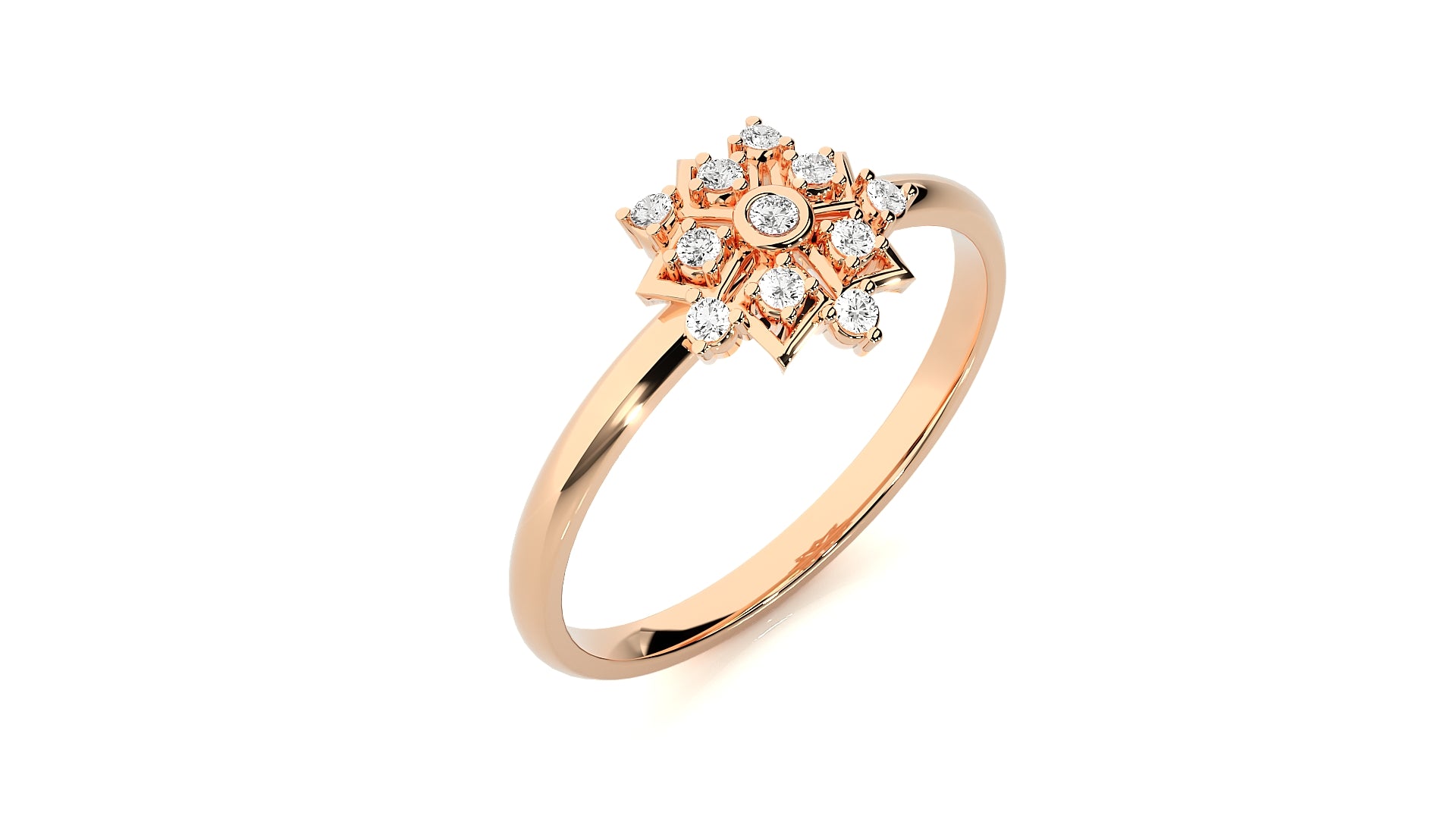 Rose Gold Plated Sterling Silver Ring