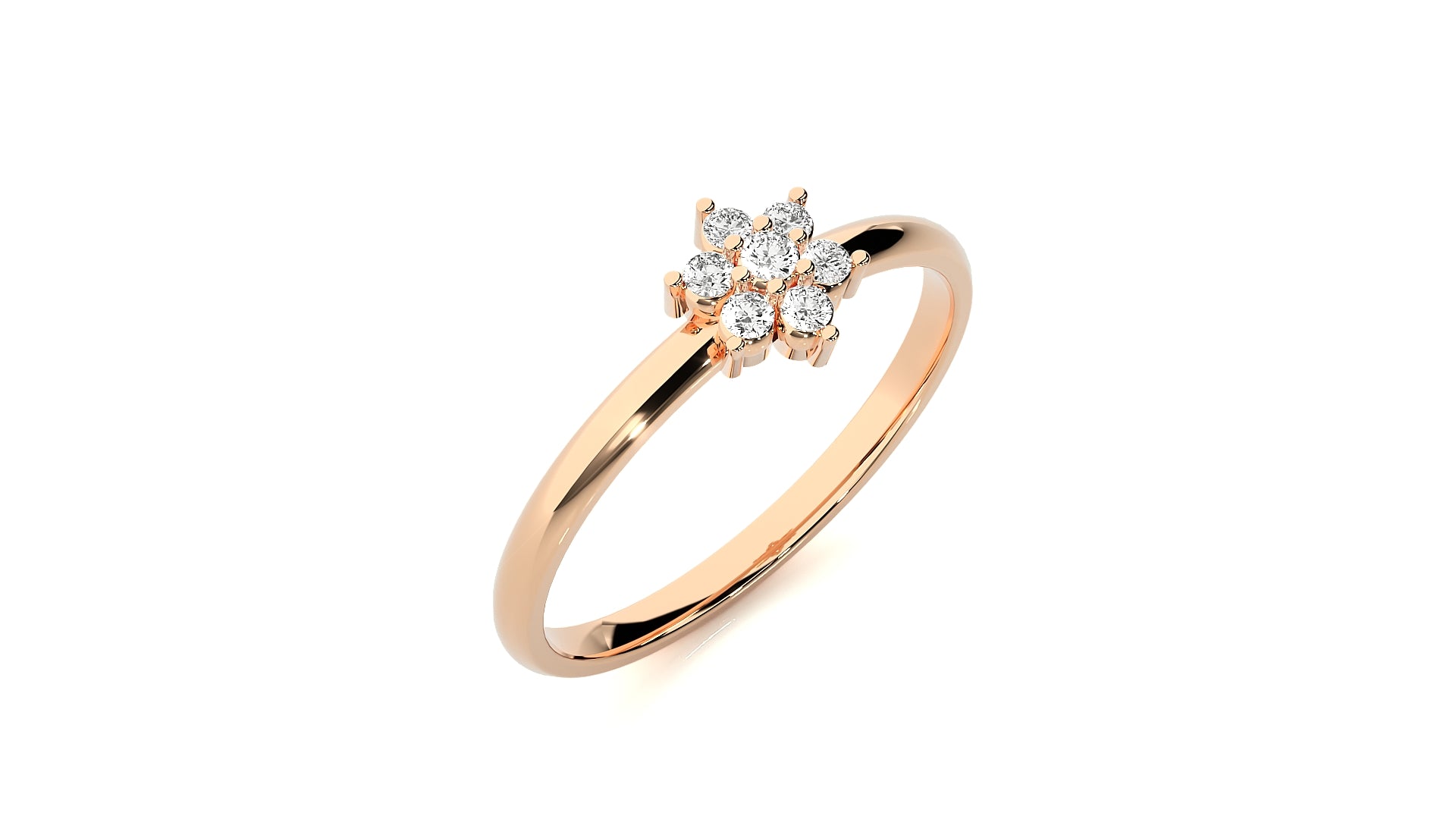 Rose Gold Plated Sterling Silver Ring