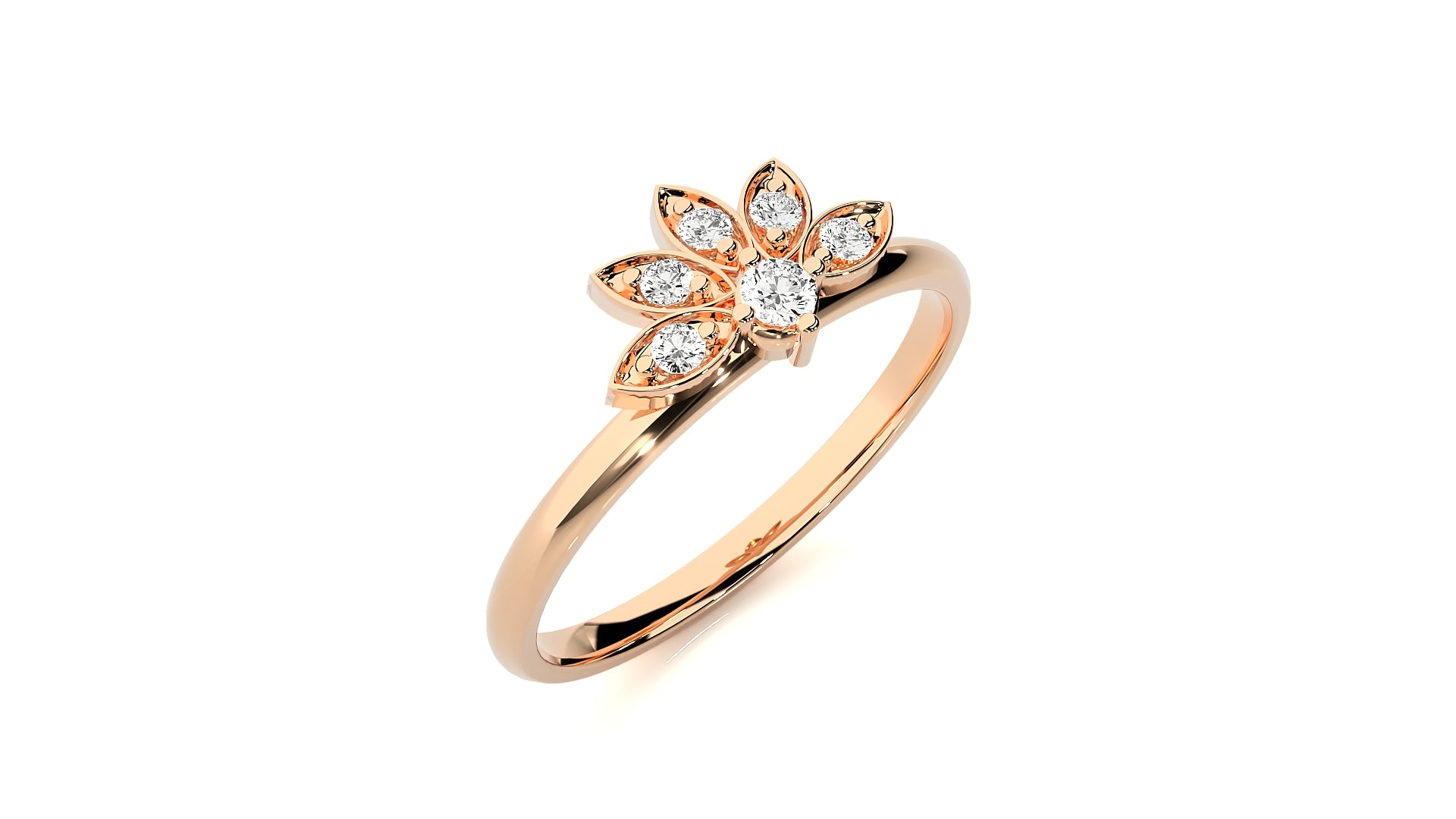 Rose Gold Plated Sterling Silver Ring