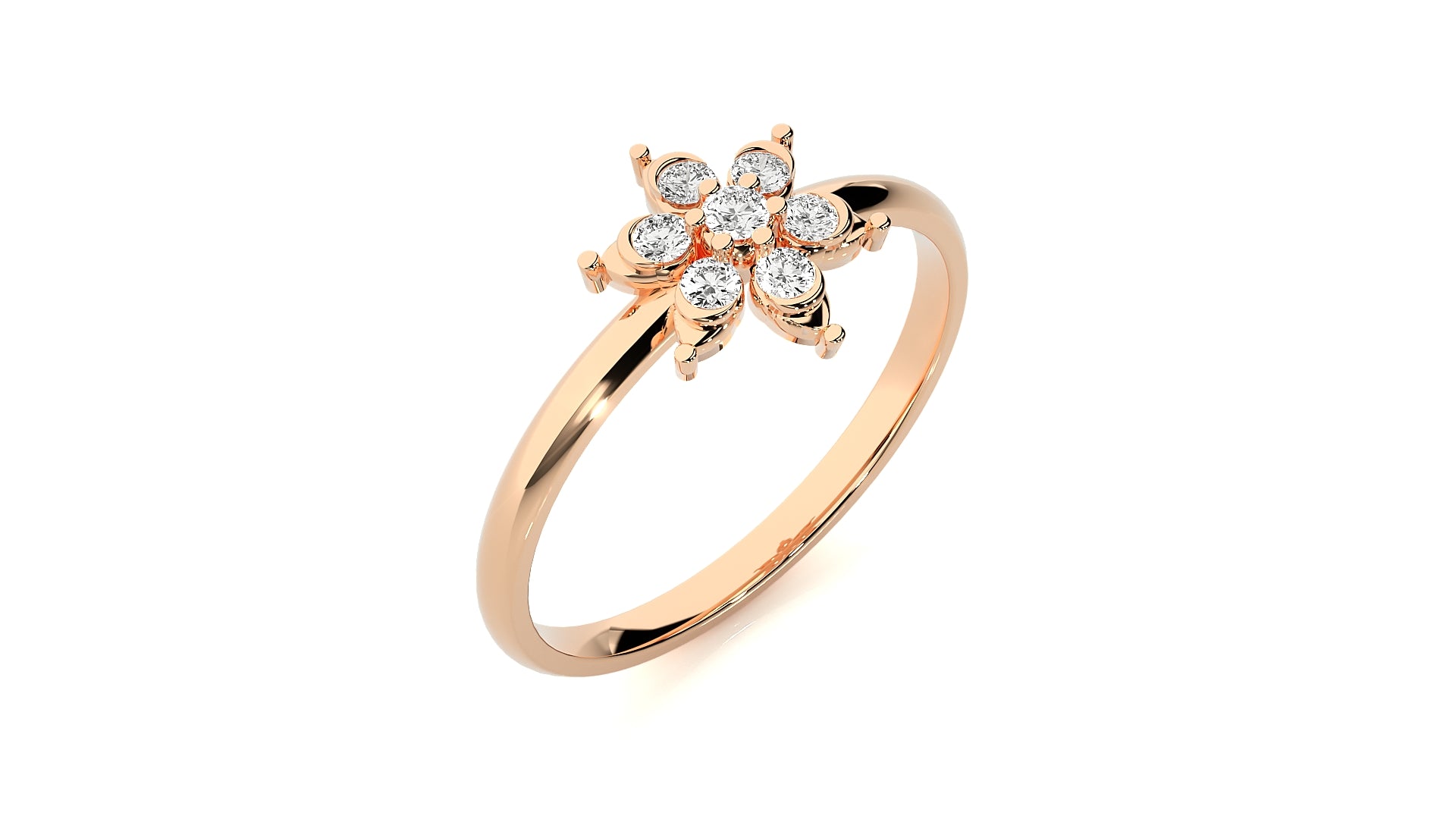 Rose Gold Plated Sterling Silver Ring