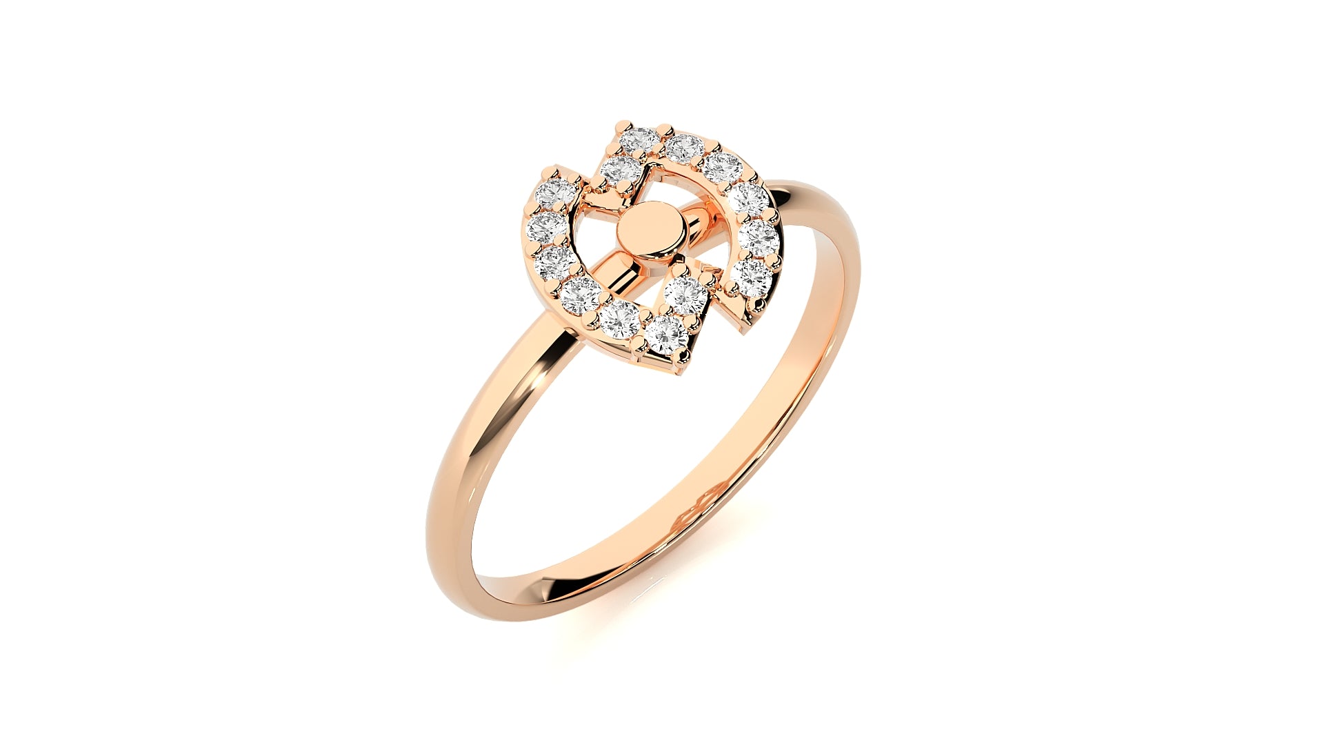 Rose Gold Plated Sterling Silver Ring