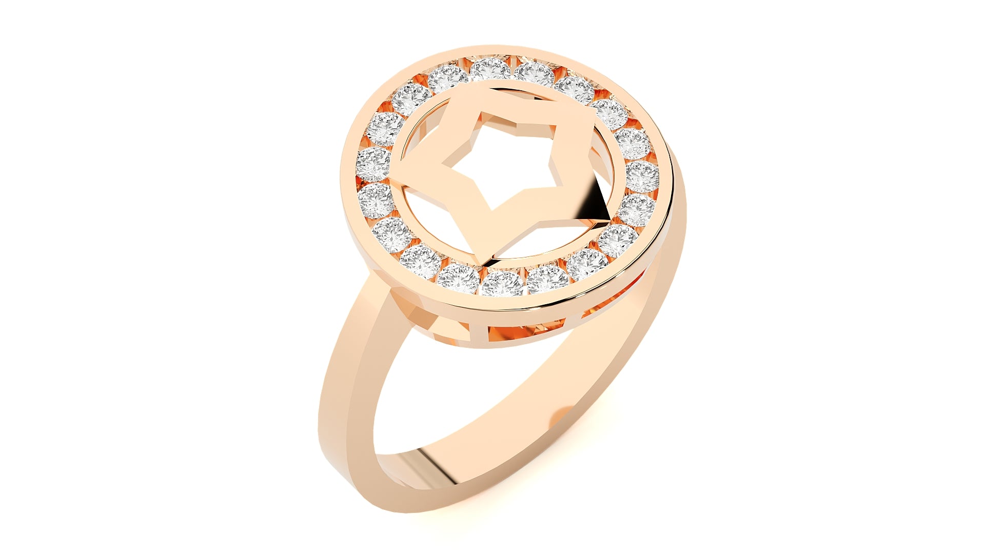 Rose Gold Plated Sterling Silver Ring