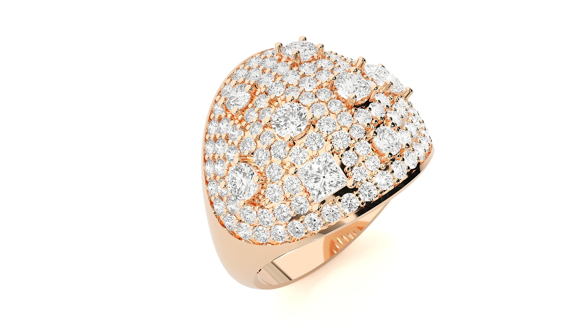 Rose Gold Plated Sterling Silver Ring