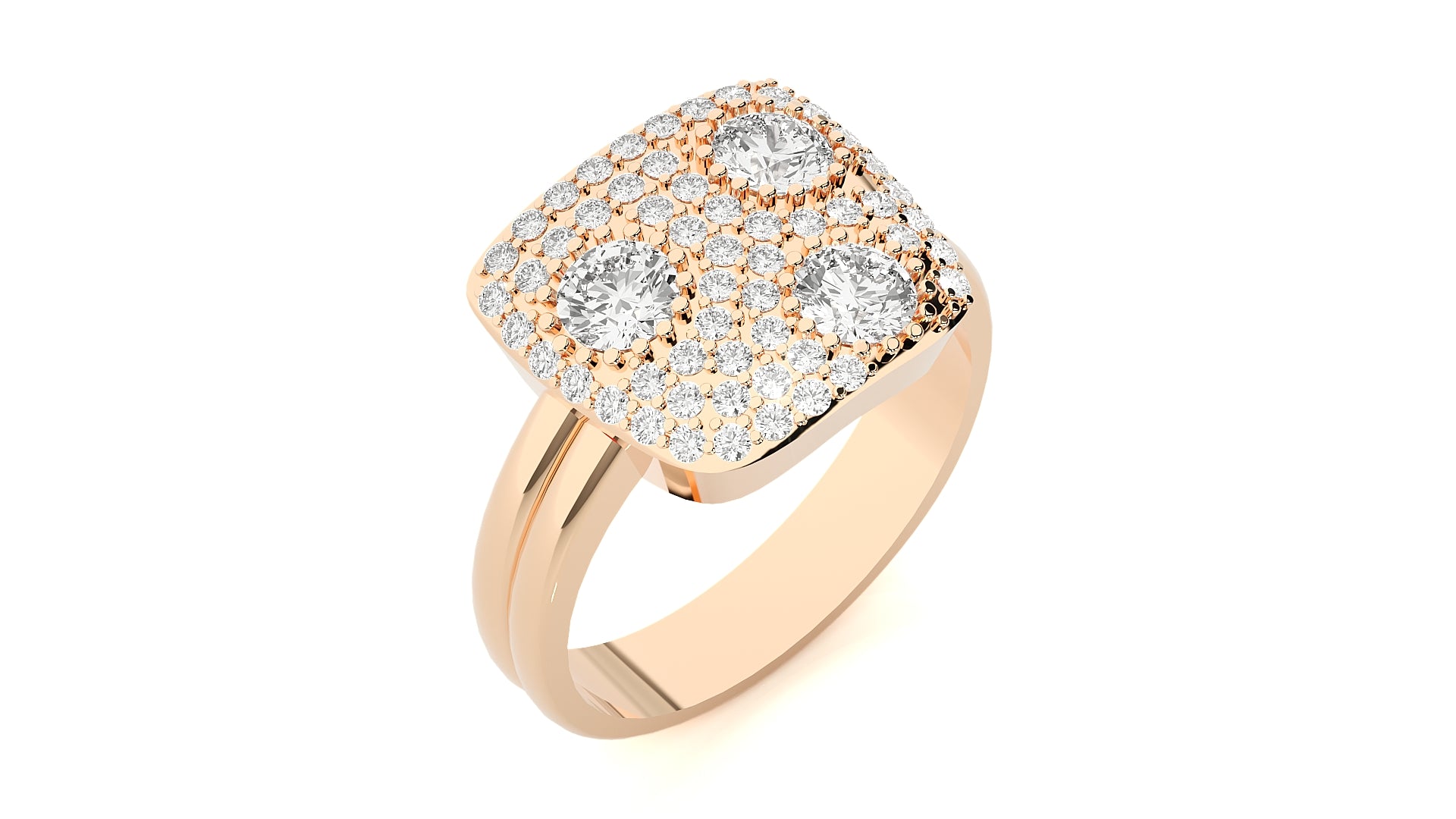 Rose Gold Plated Sterling Silver Ring