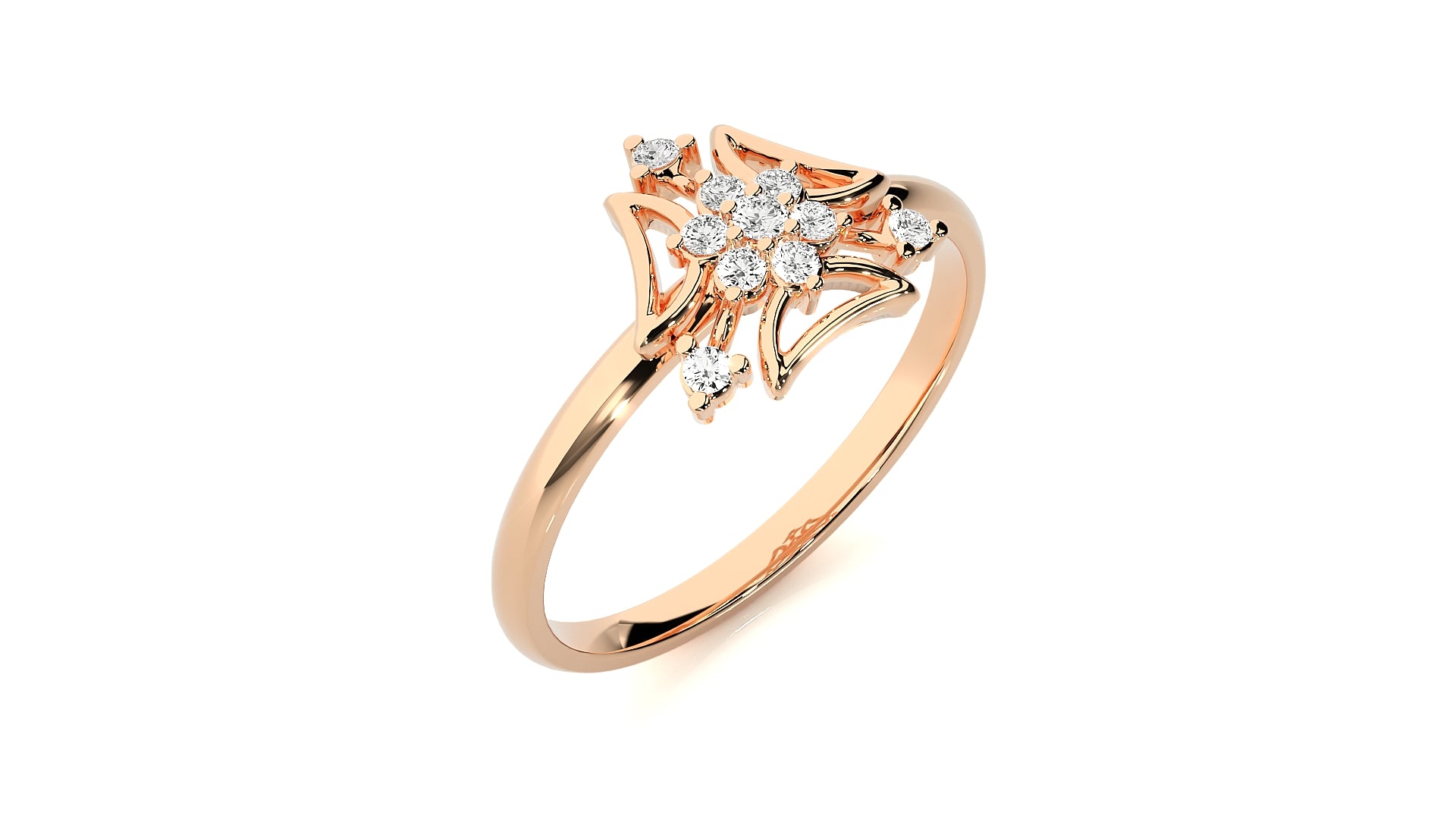Rose Gold Plated Sterling Silver Ring