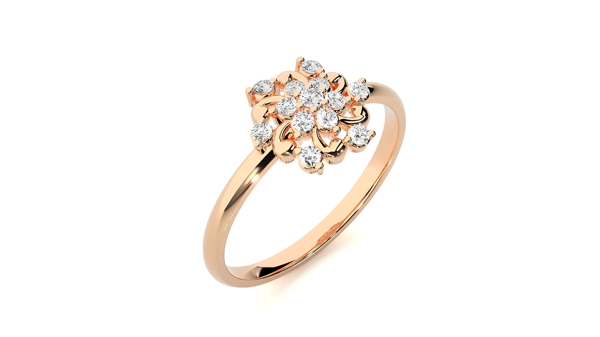 Rose Gold Plated Sterling Silver Ring