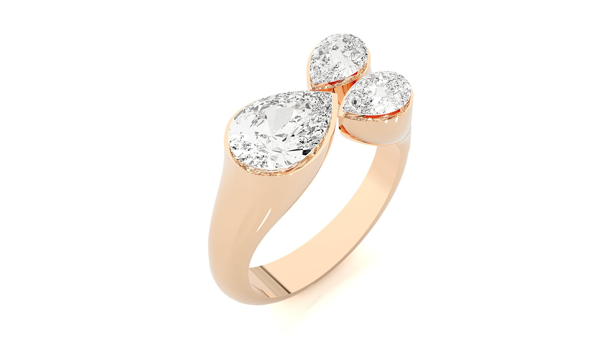 Rose Gold Plated Sterling Silver Ring