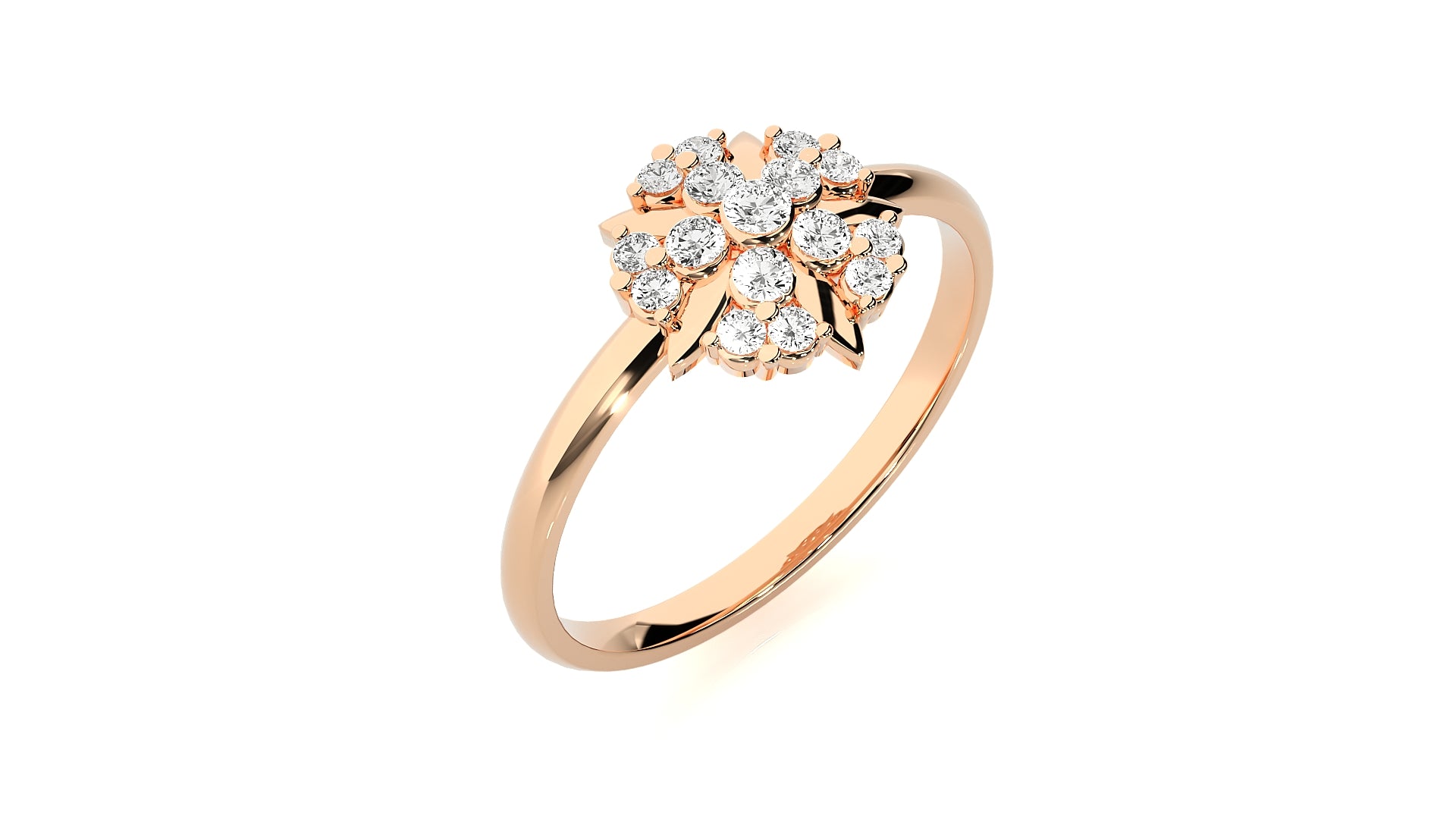 Rose Gold Plated Sterling Silver Ring