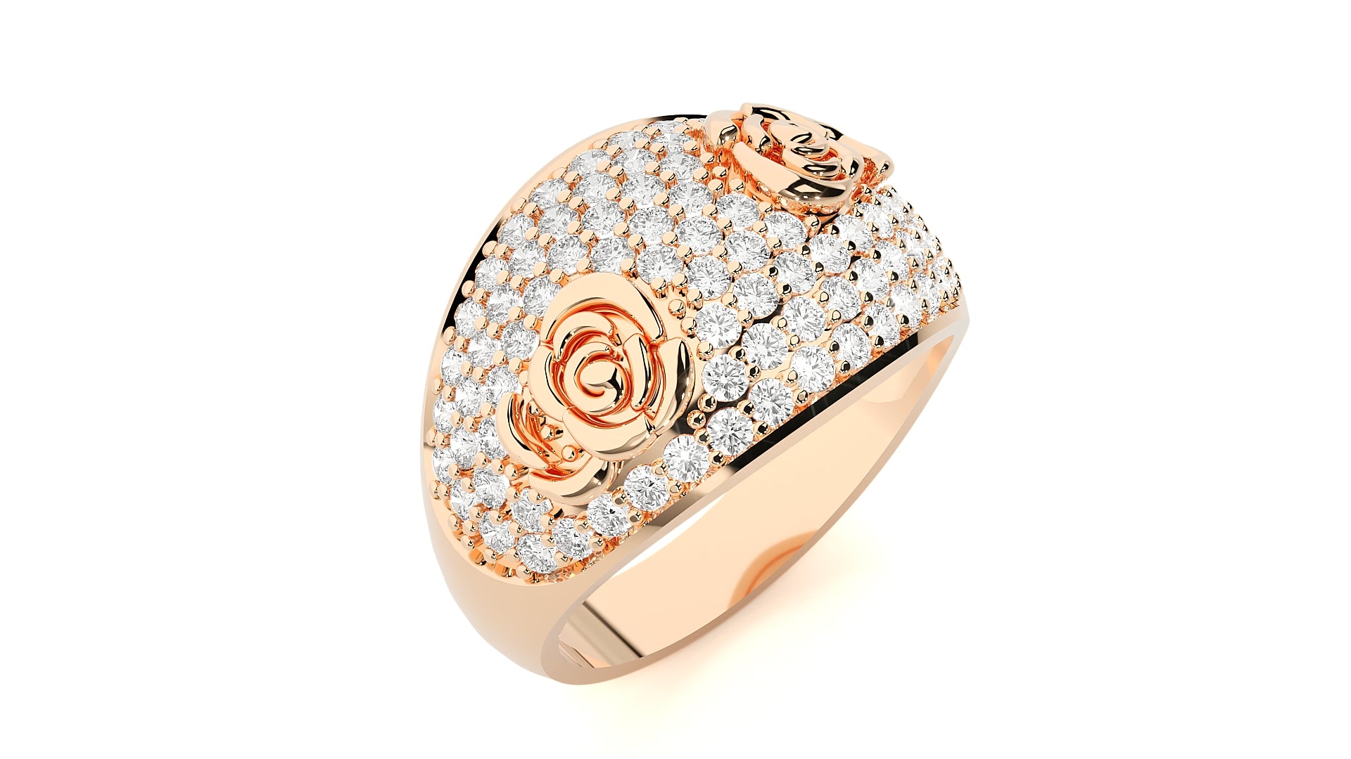 Rose Gold Plated Sterling Silver Ring