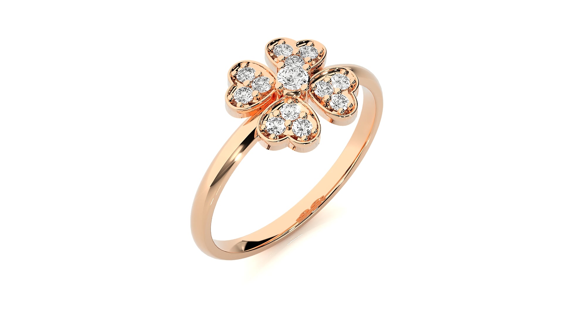 Rose Gold Plated Sterling Silver Ring