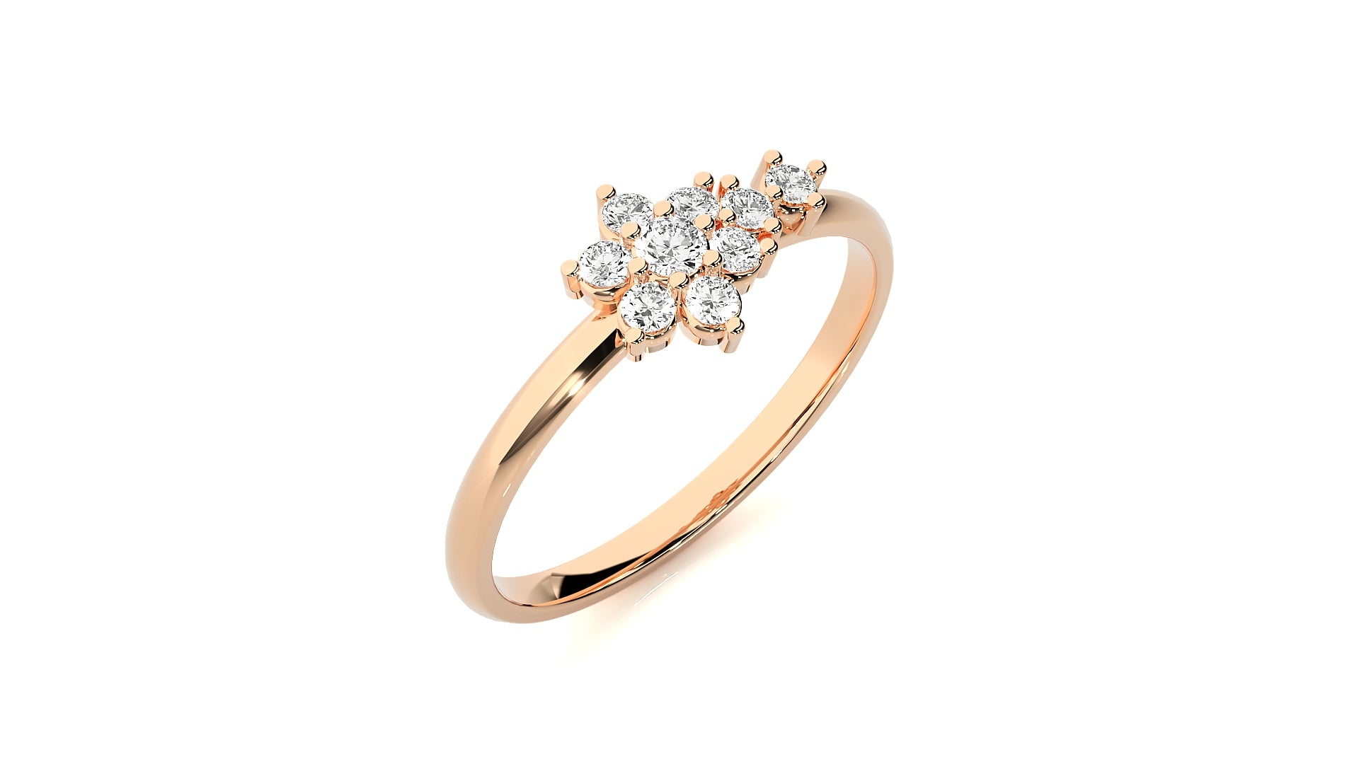 Rose Gold Plated Sterling Silver Ring
