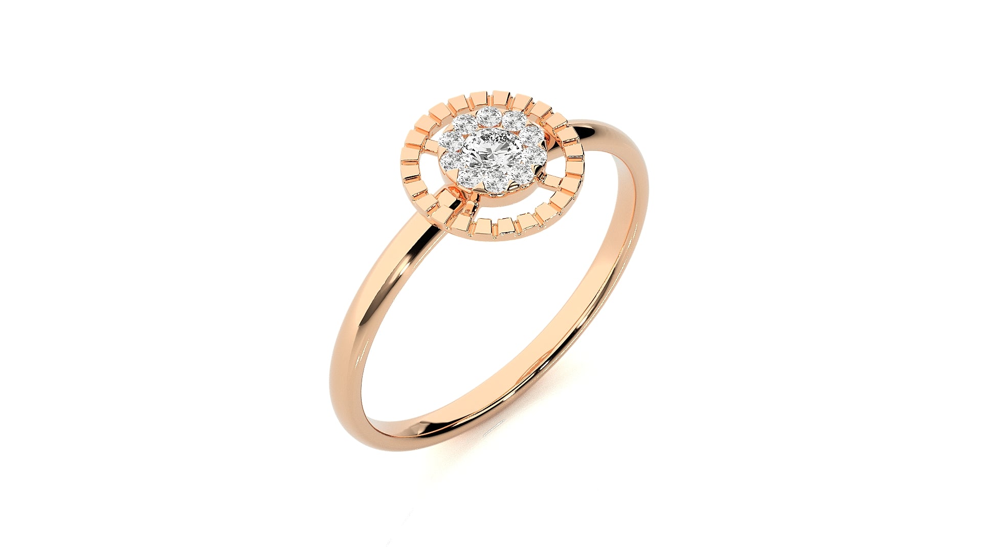 Rose Gold Plated Sterling Silver Ring