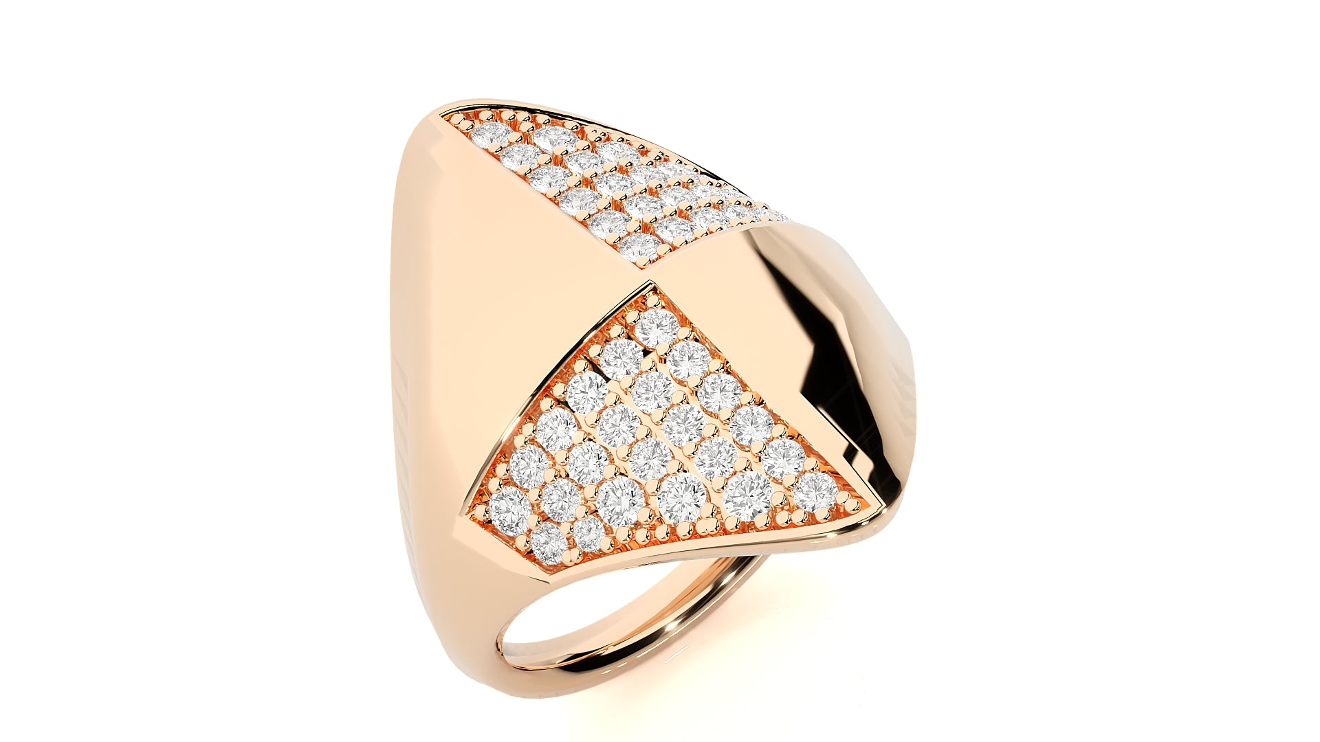 Rose Gold Plated Sterling Silver Ring