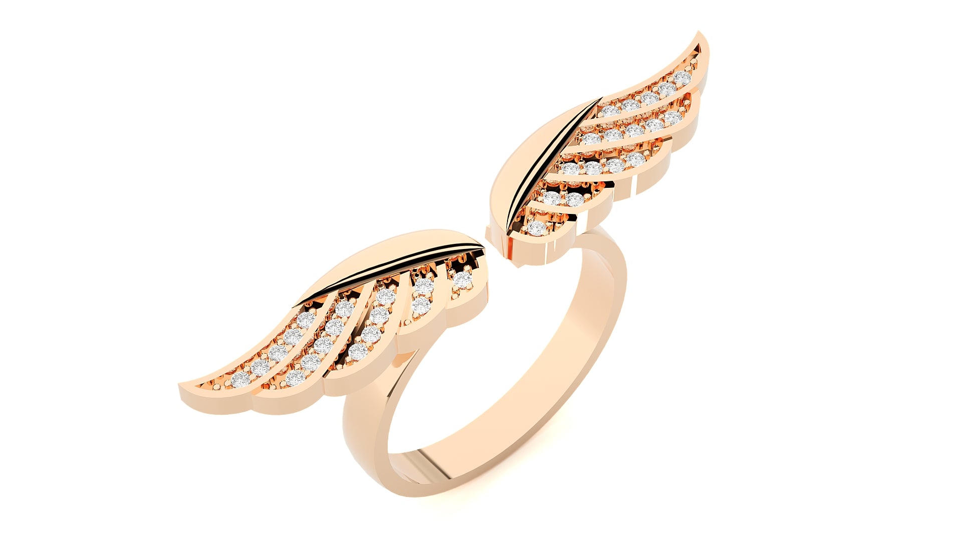 Rose Gold Plated Sterling Silver Ring
