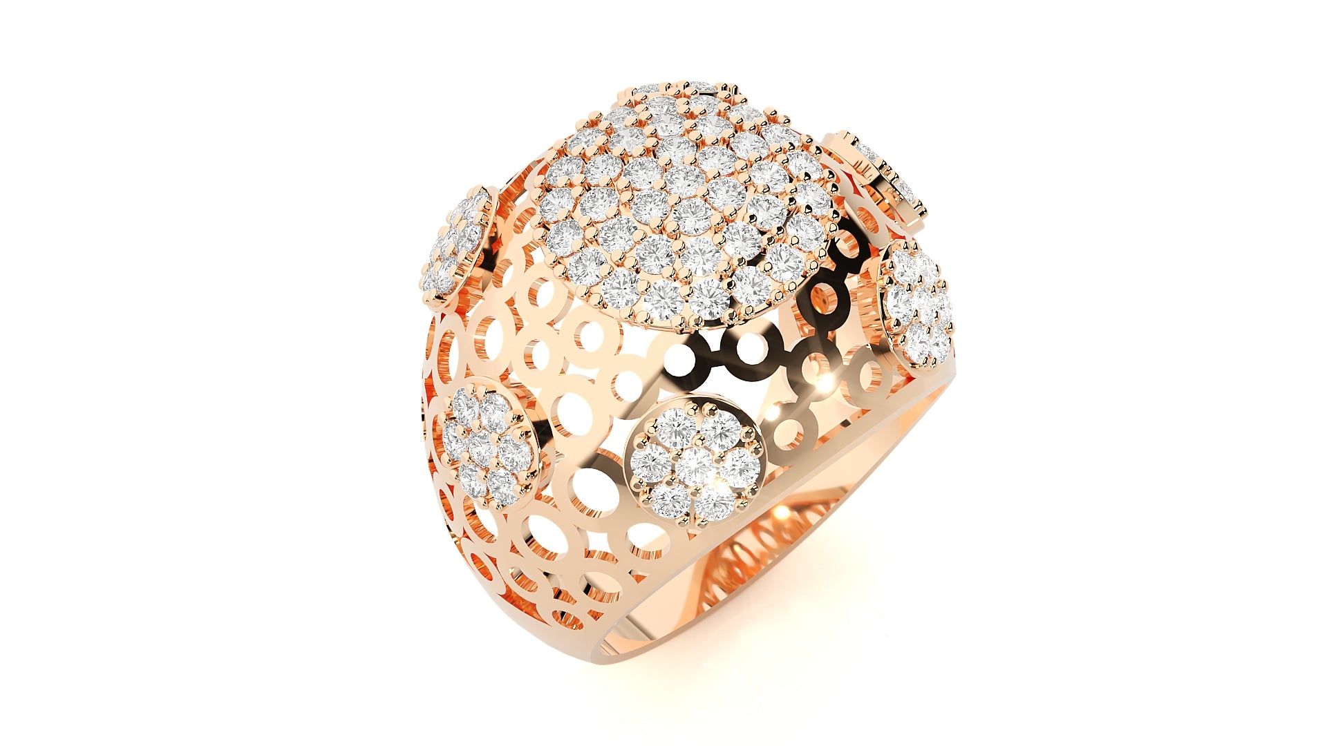 Rose Gold Plated Sterling Silver Ring