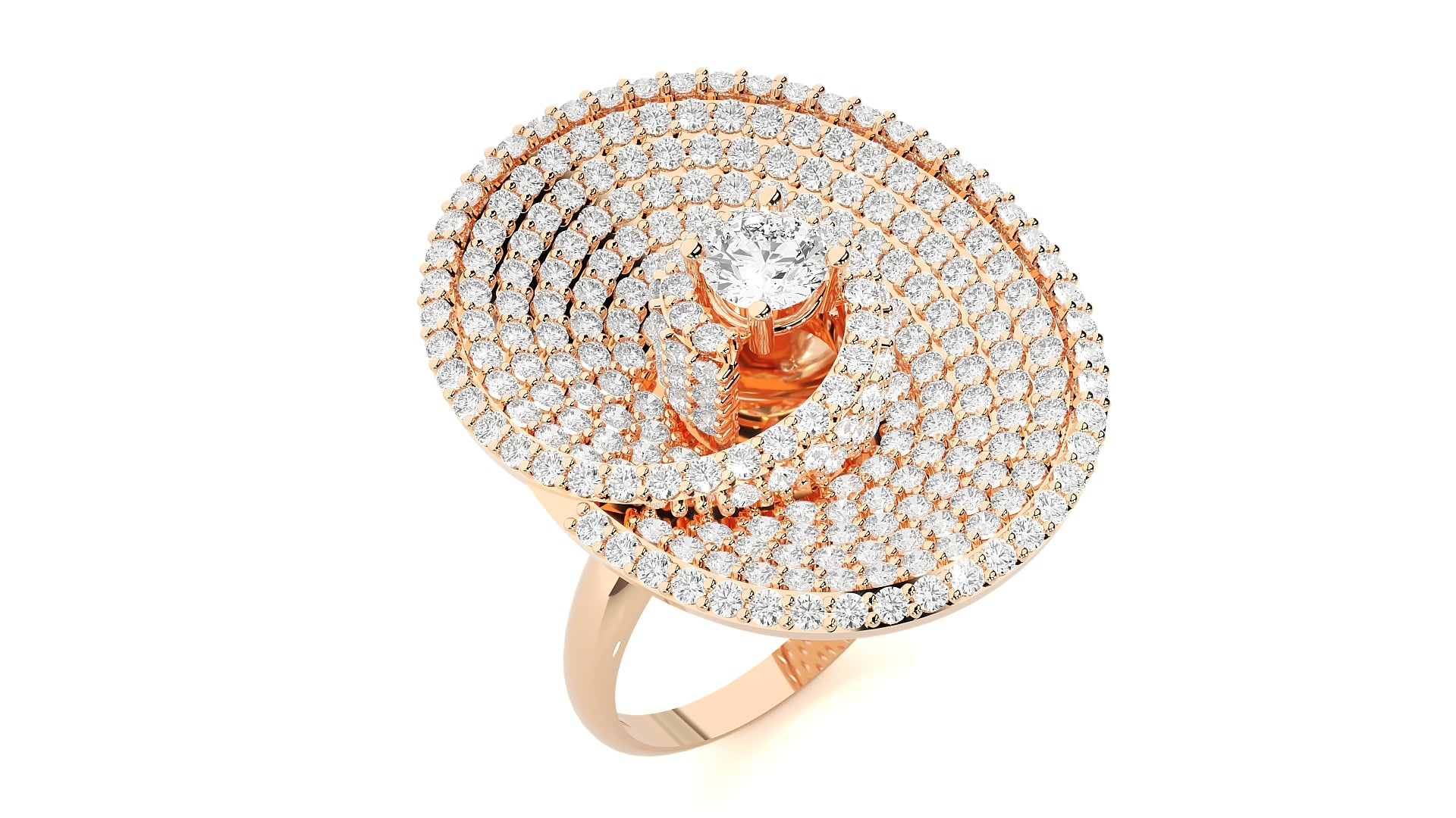 Rose Gold Plated Sterling Silver Ring