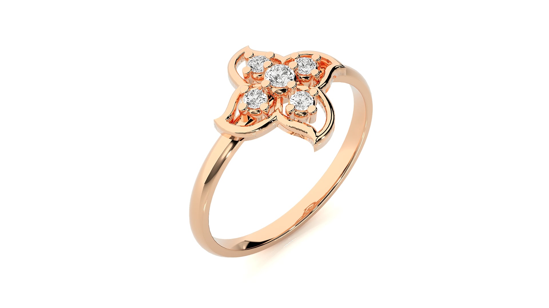 Rose Gold Plated Sterling Silver Ring
