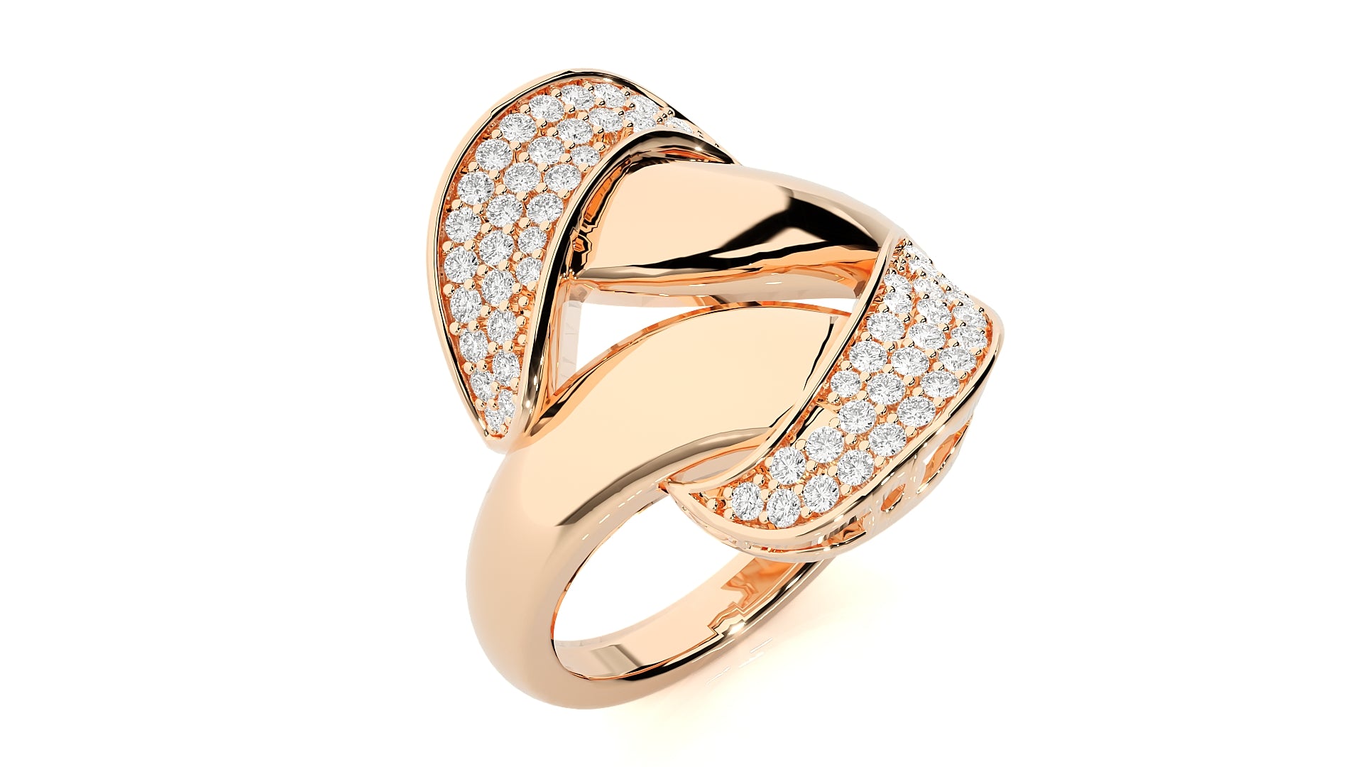 Rose Gold Plated Sterling Silver Ring