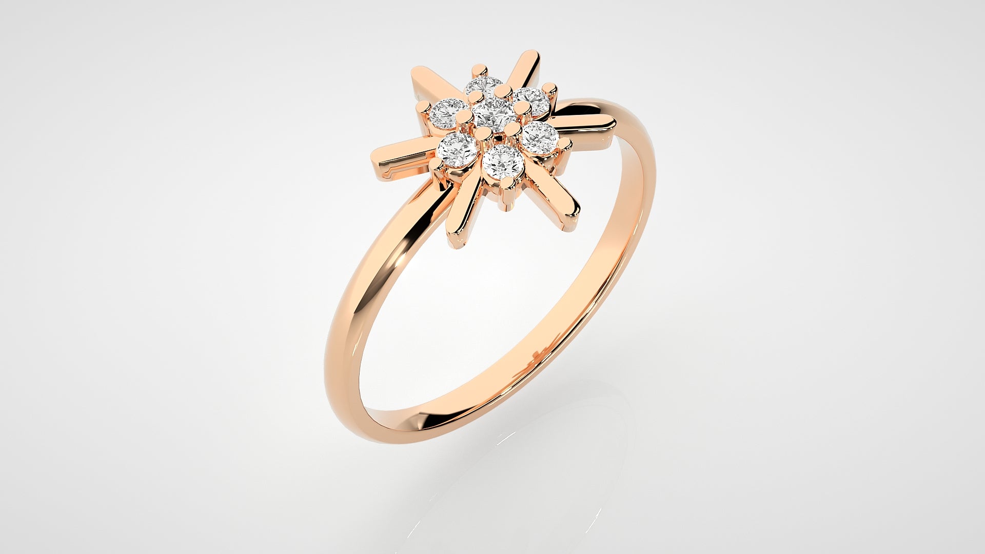 Rose Gold Plated Sterling Silver Ring
