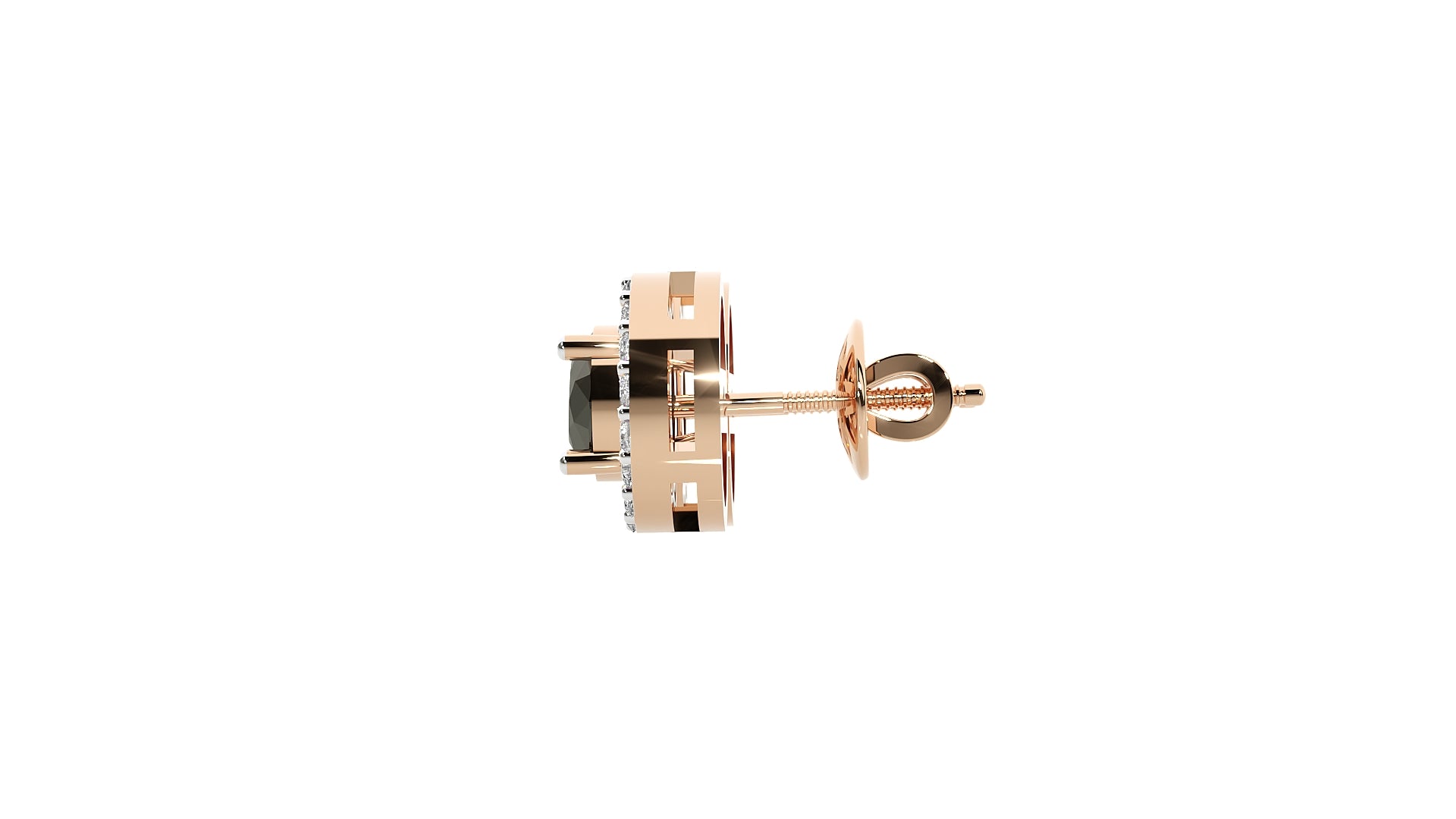 Rose Gold Plated Sterling Silver Earrings