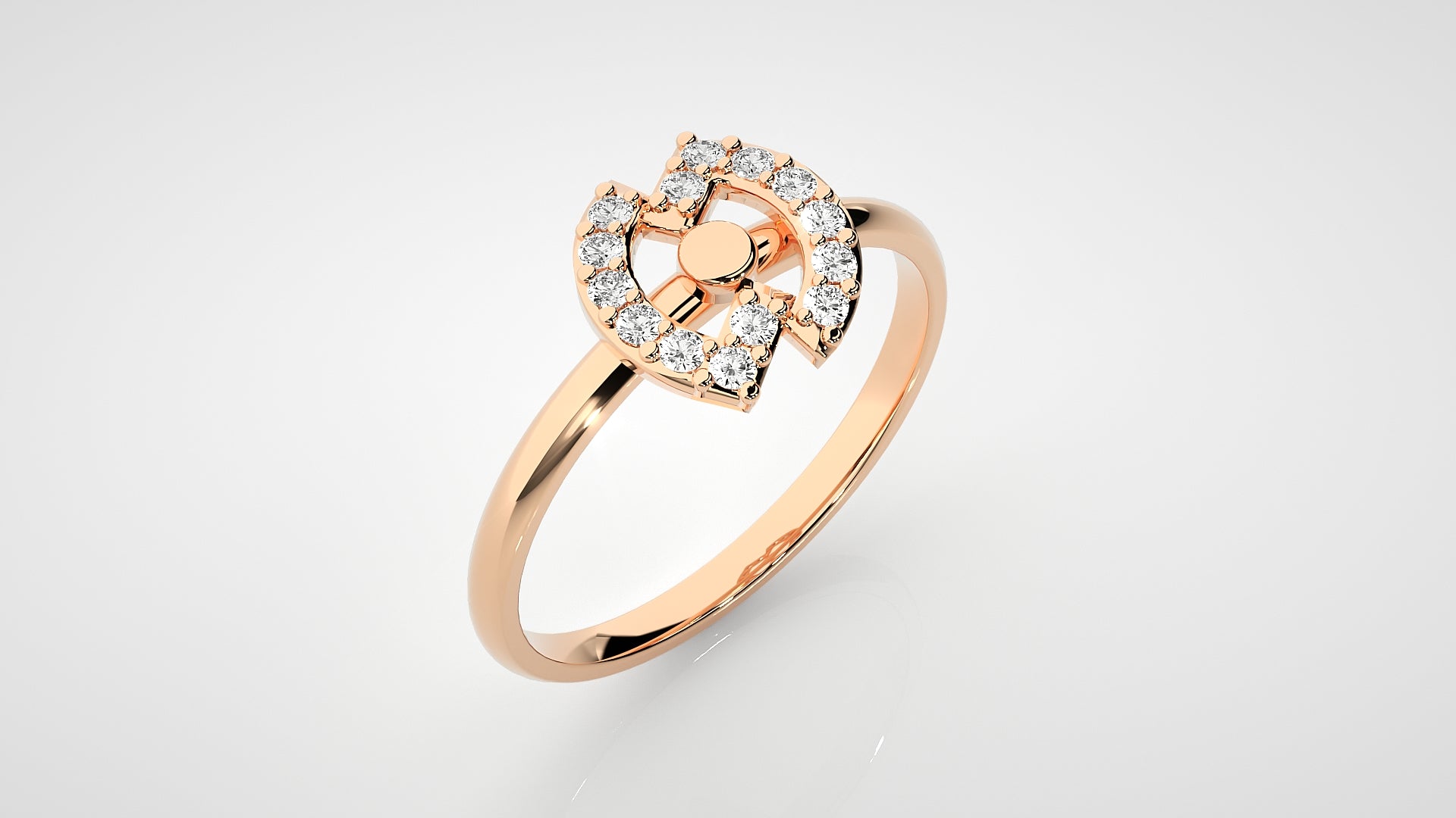 Rose Gold Plated Sterling Silver Ring