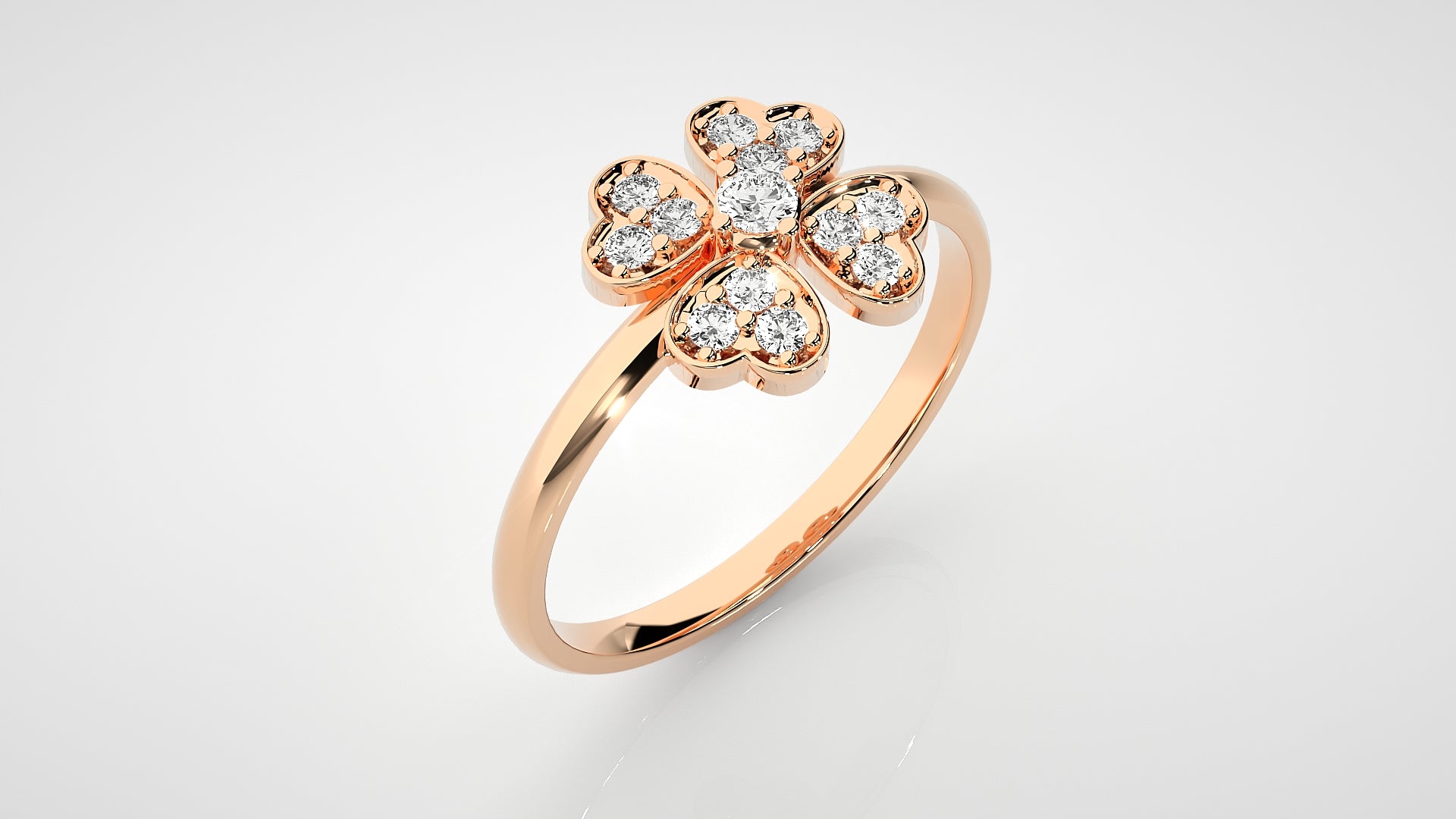 Rose Gold Plated Sterling Silver Ring