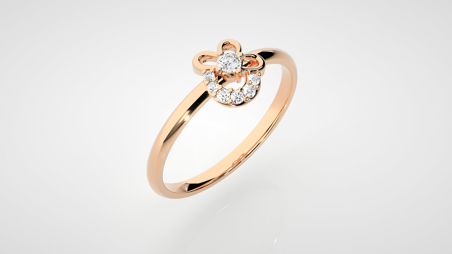 Rose Gold Plated Sterling Silver Ring
