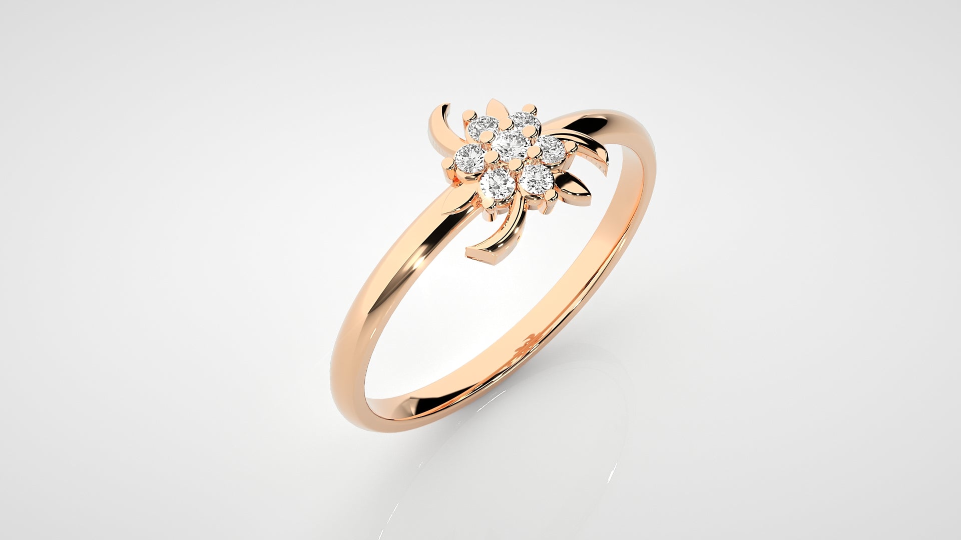 Rose Gold Plated Sterling Silver Ring