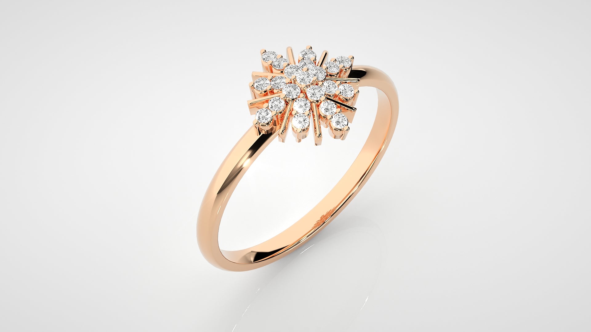 Rose Gold Plated Sterling Silver Ring