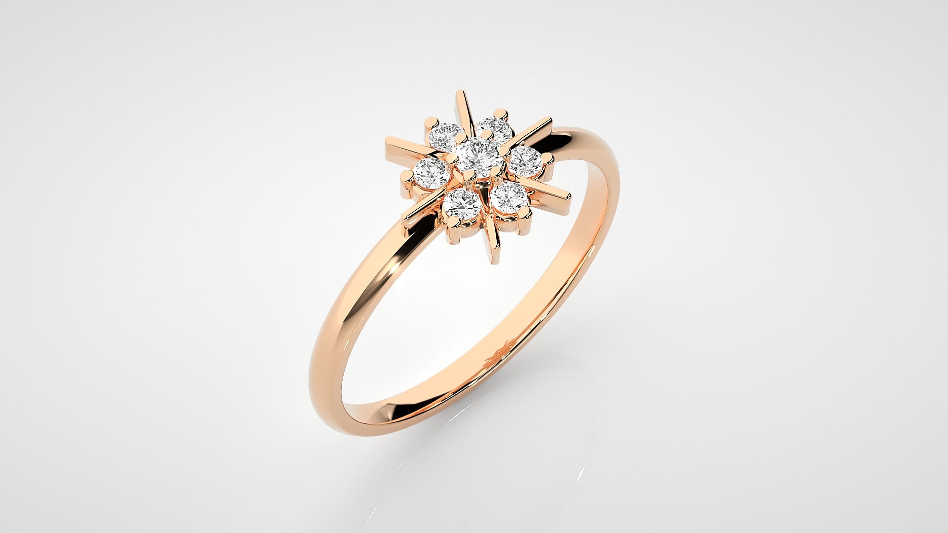 Rose Gold Plated Sterling Silver Ring