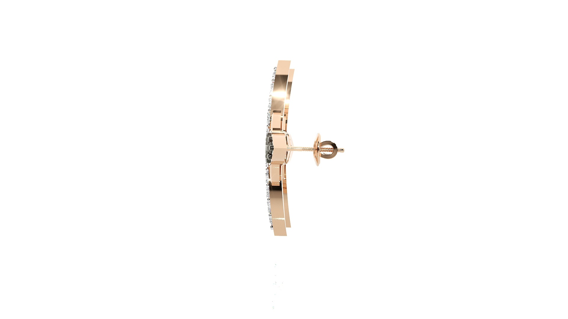 Rose Gold Plated Sterling Silver Earrings