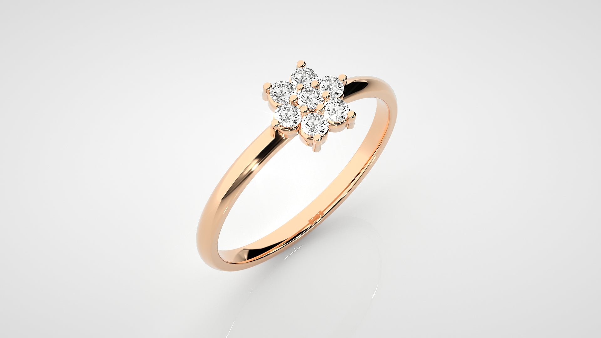 Rose Gold Plated Sterling Silver Ring