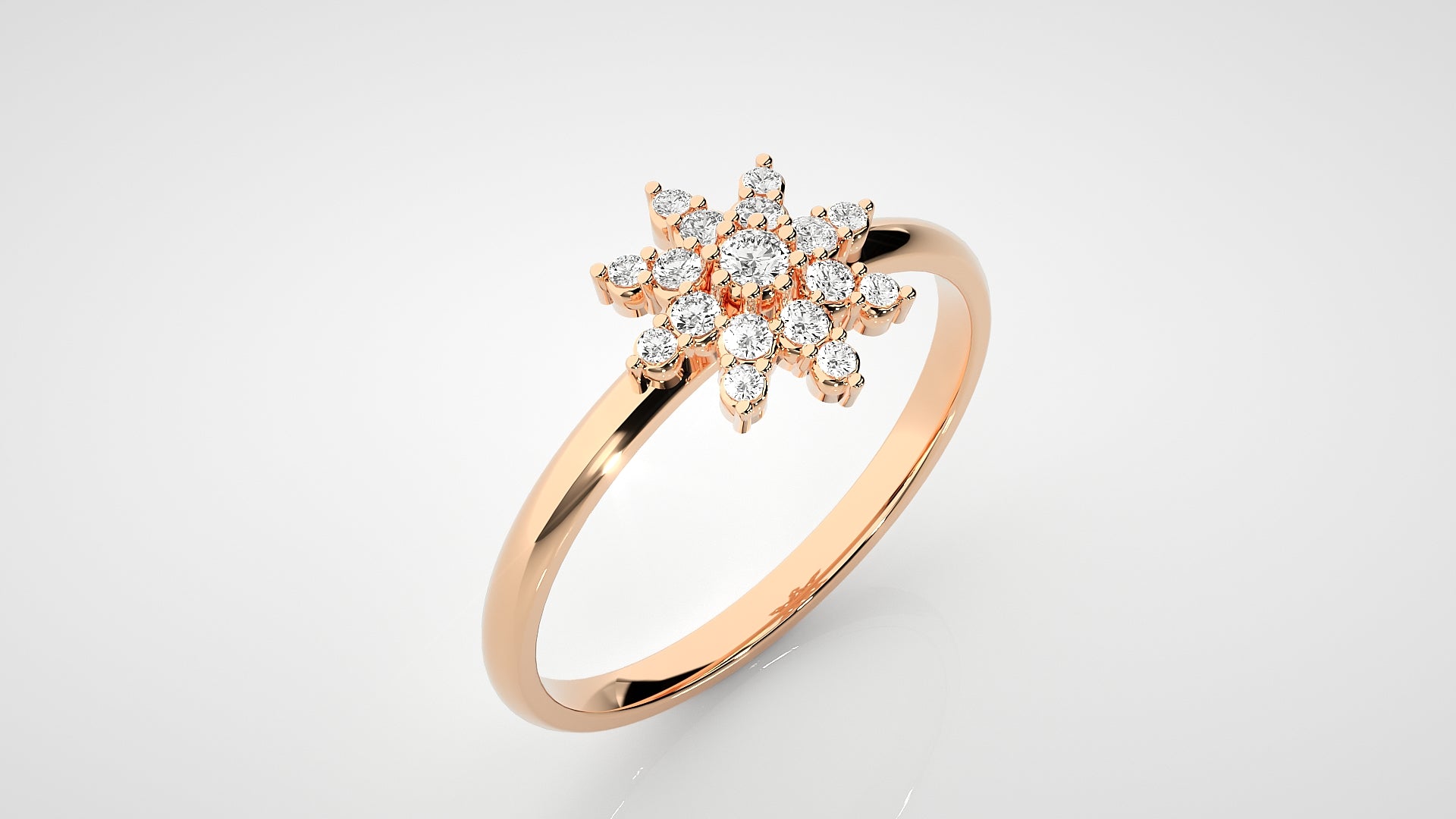 Rose Gold Plated Sterling Silver Ring
