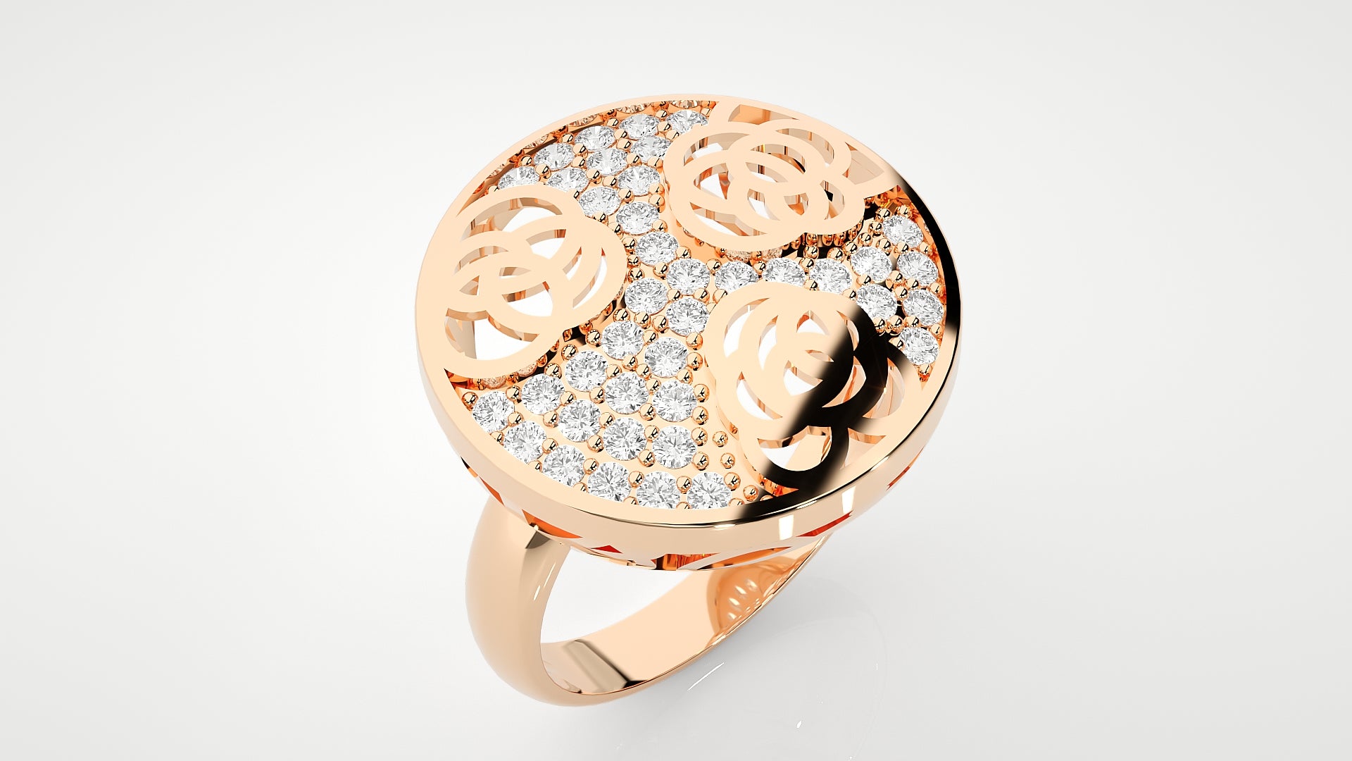 Rose Gold Plated Sterling Silver Ring