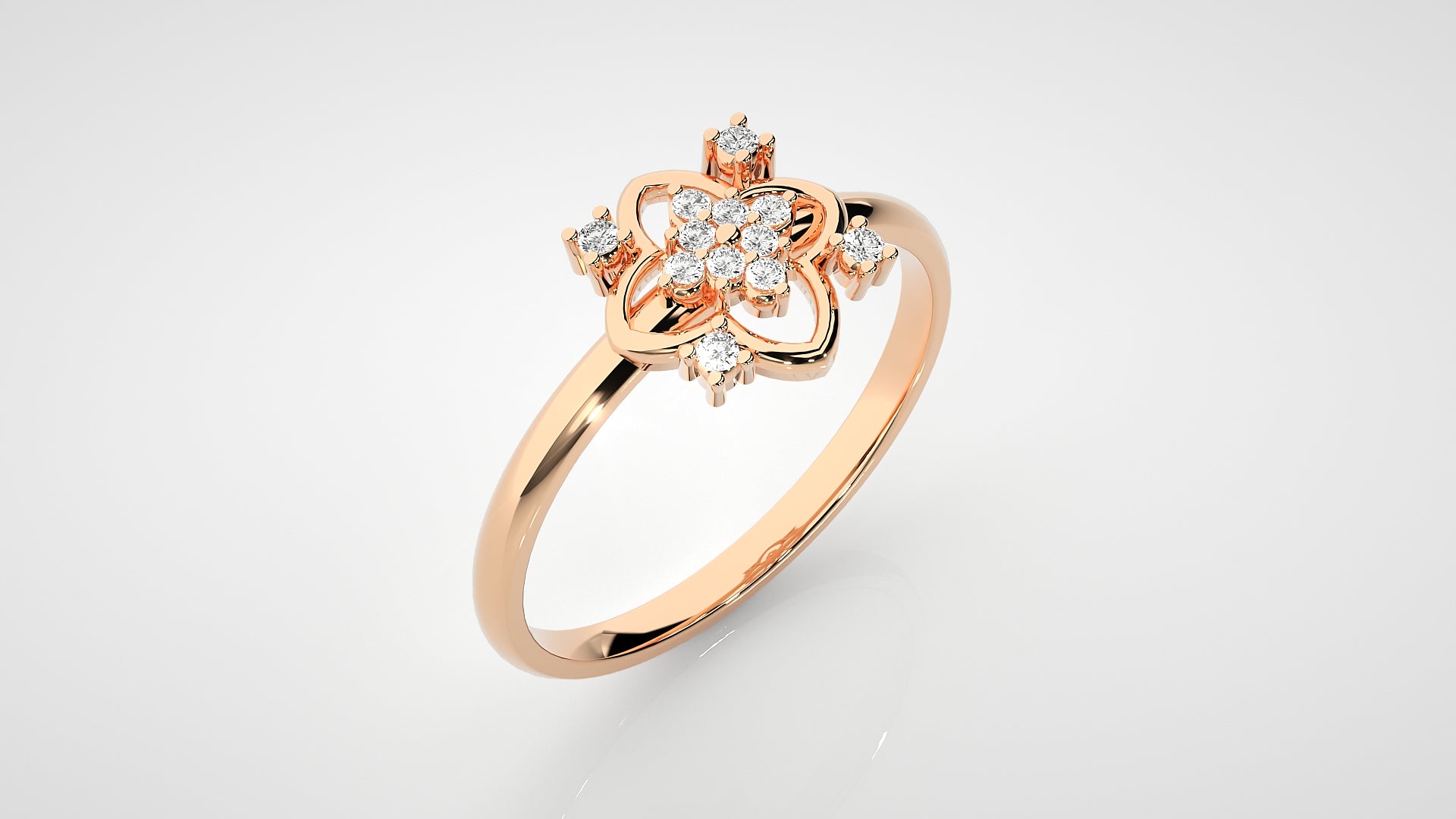 Rose Gold Plated Sterling Silver Ring