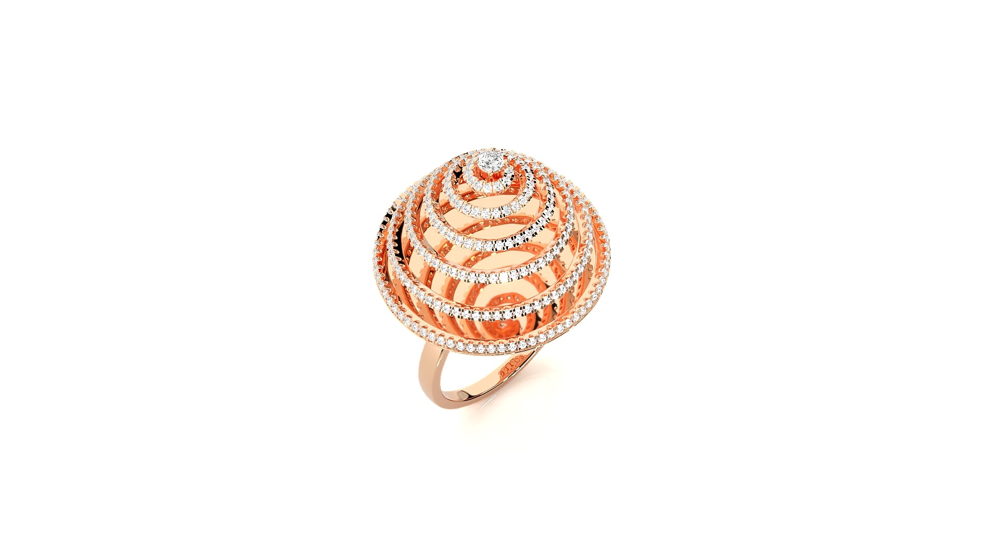 Rose Gold Plated Sterling Silver Ring