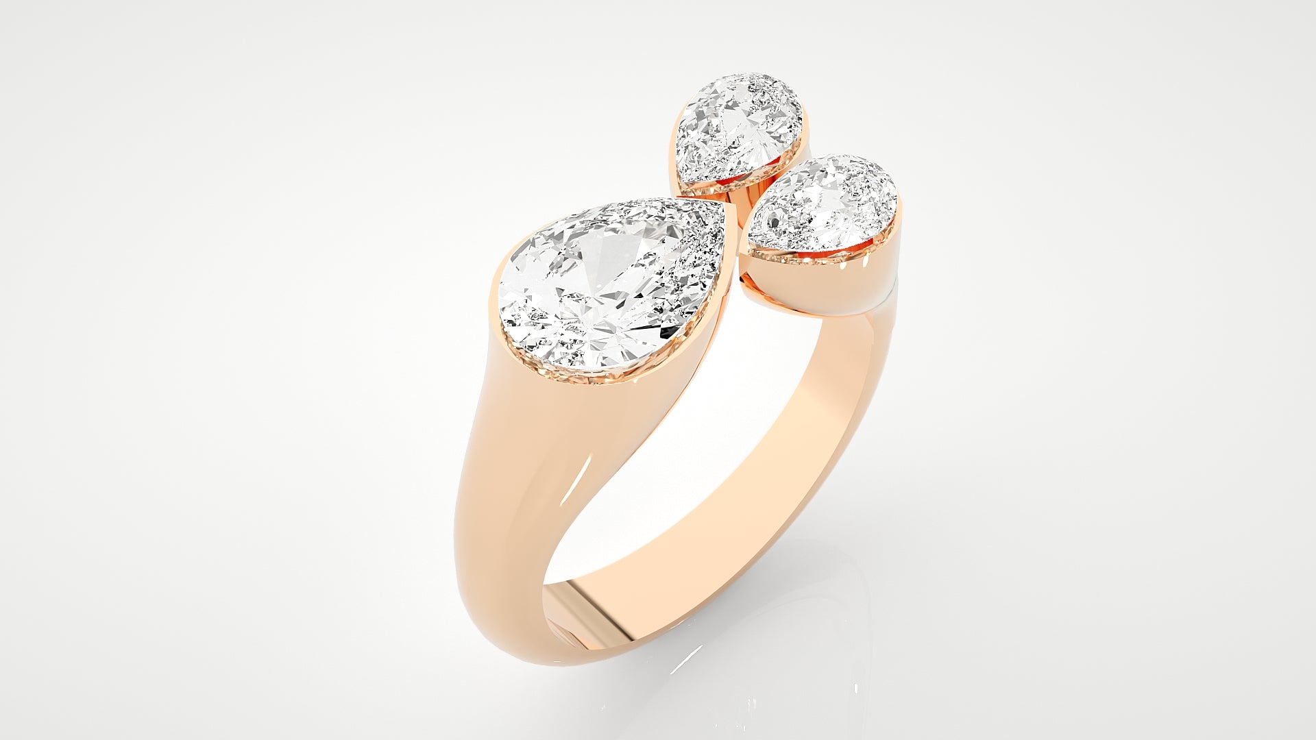 Rose Gold Plated Sterling Silver Ring