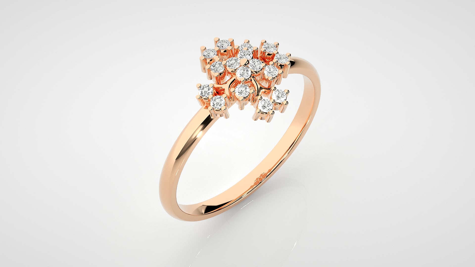Rose Gold Plated Sterling Silver Ring