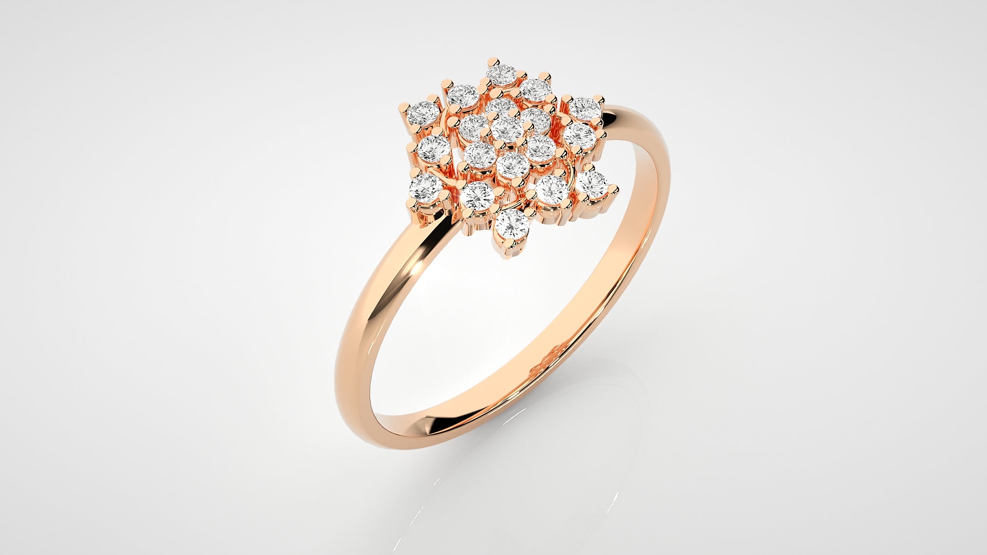 Rose Gold Plated Sterling Silver Ring