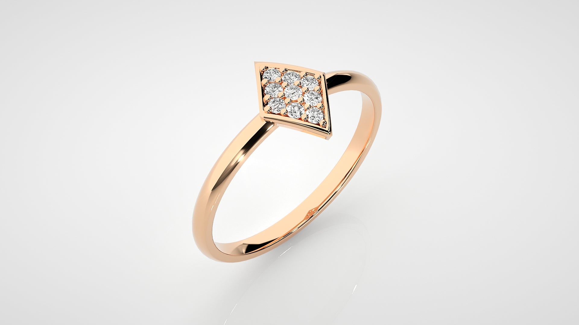 Rose Gold Plated Sterling Silver Ring