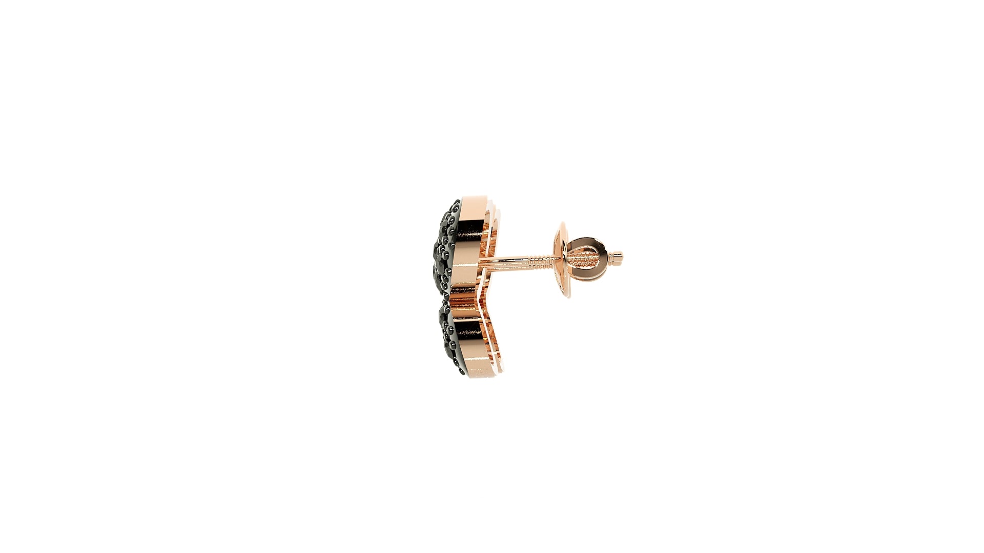 Rose Gold Plated Sterling Silver Earrings