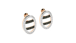 Rose Gold Plated Sterling Silver Earrings